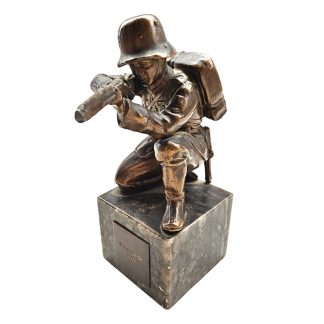 Original WWII German Schiesspreis 1937 Soldier Shooting Trophy Figurine