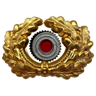 Original WWII German WH Generals visor cap wreath and cockade