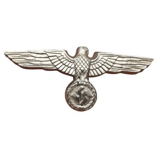 Original WWII German WH Heer metal visor cap eagle