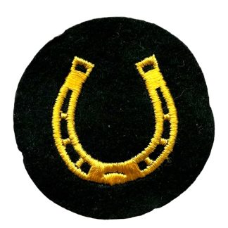 Original WWII German Wehrmacht Heer Hufbeschlagmeister trade badge horseshoe military farrier insignia World War II militaria.