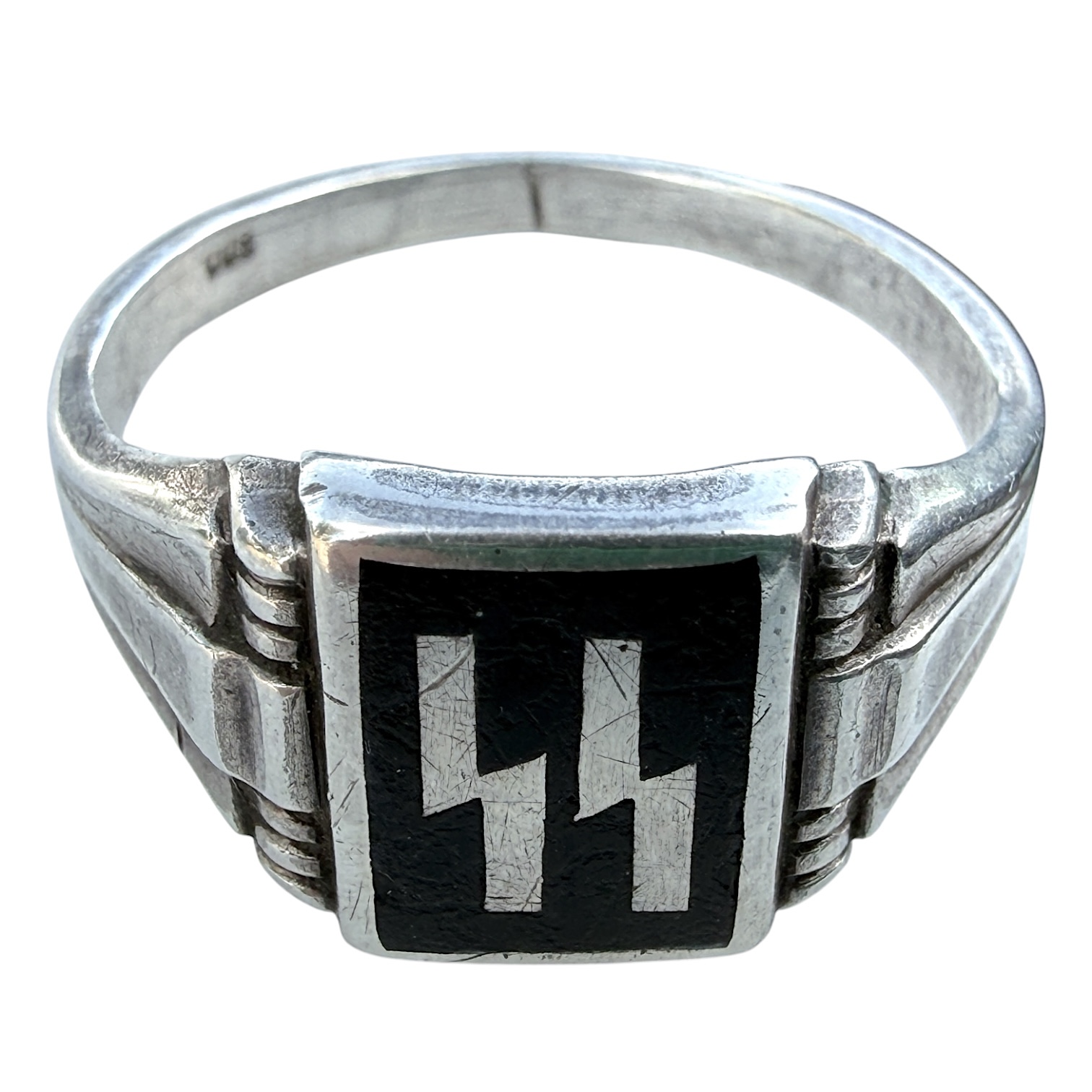 Original WWII German silver SS ring