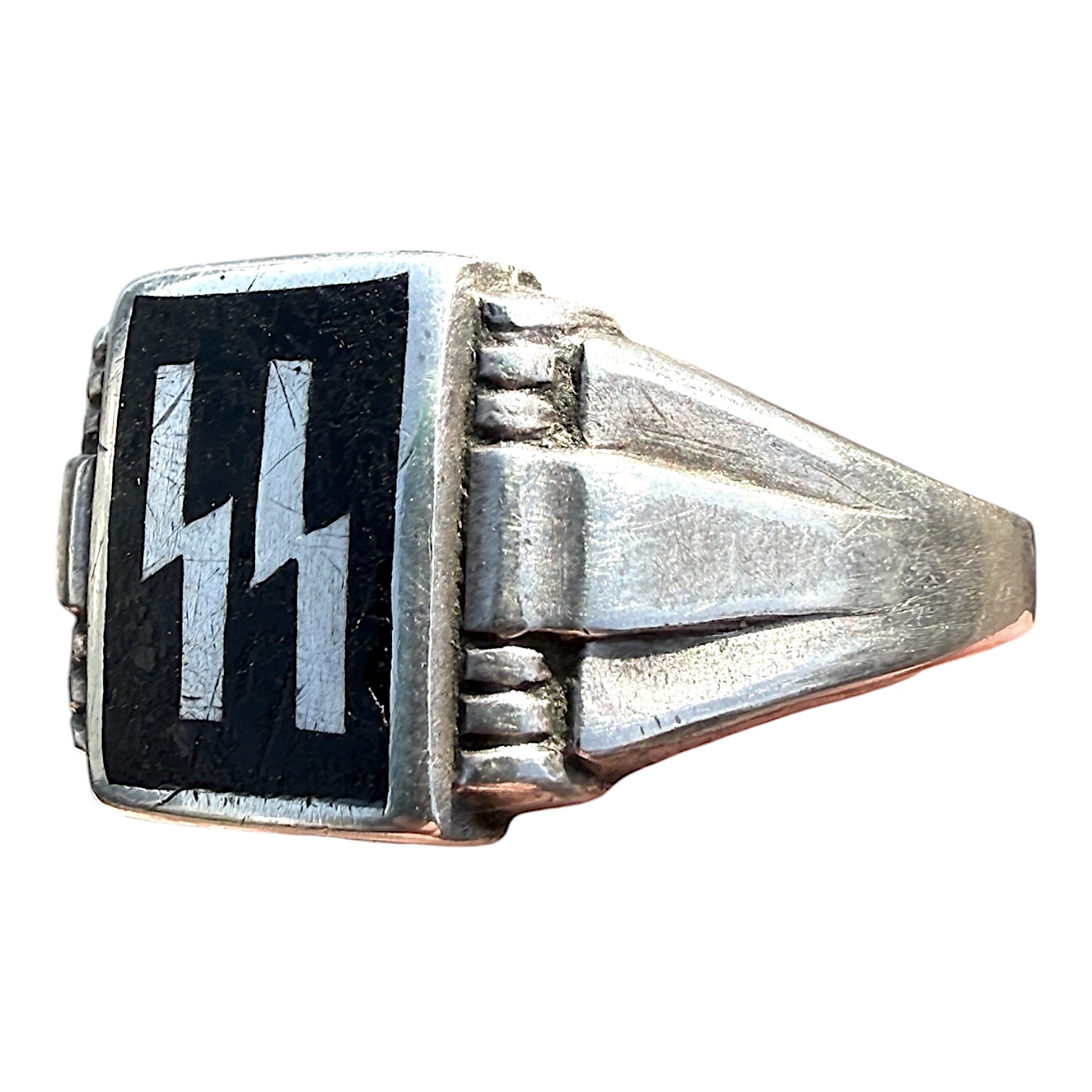Original WWII German silver SS ring