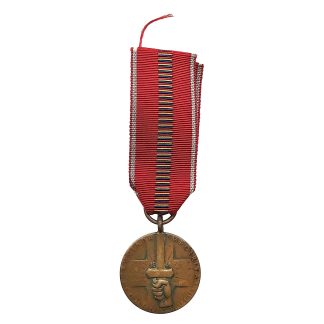Original WWII Romanian Cruciada Împotriva Comunismului 1941 medal with original type ribbon and P. Grant signature for militaria collectors.