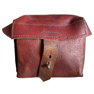 Original WWII Soviet Russian SVT-40 ammunition pouch 1941 dated Red Army leather magazine pouch for Tokarev SVT-40 rifle.