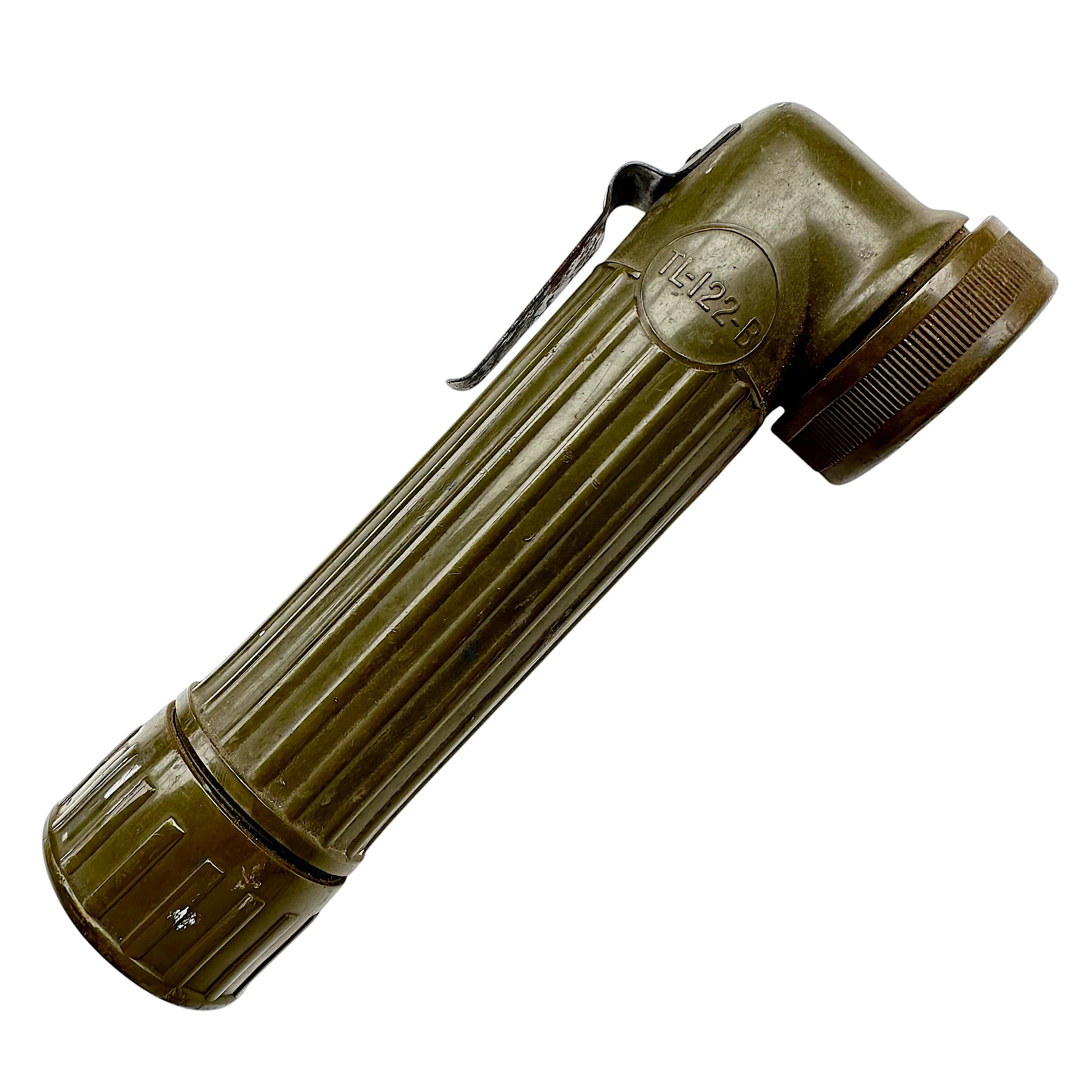 Original WWII U.S. Army TL-122-B Right-Angle Bakelite Flashlight