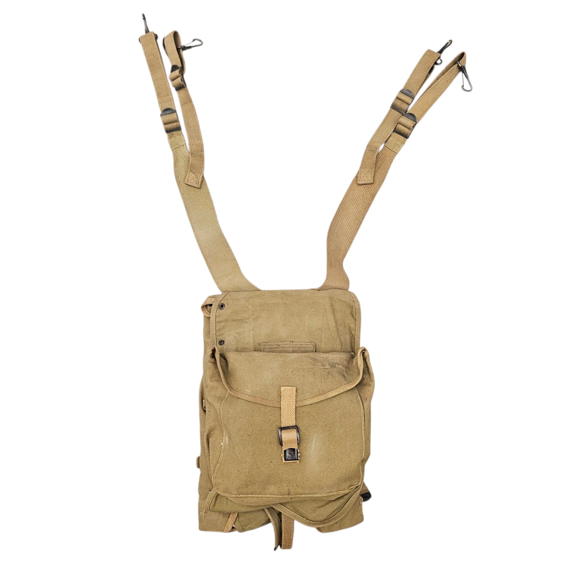 Original WWII US Army M-1928 Infantry Haversack Set with Mess Kit – 1942-1943
