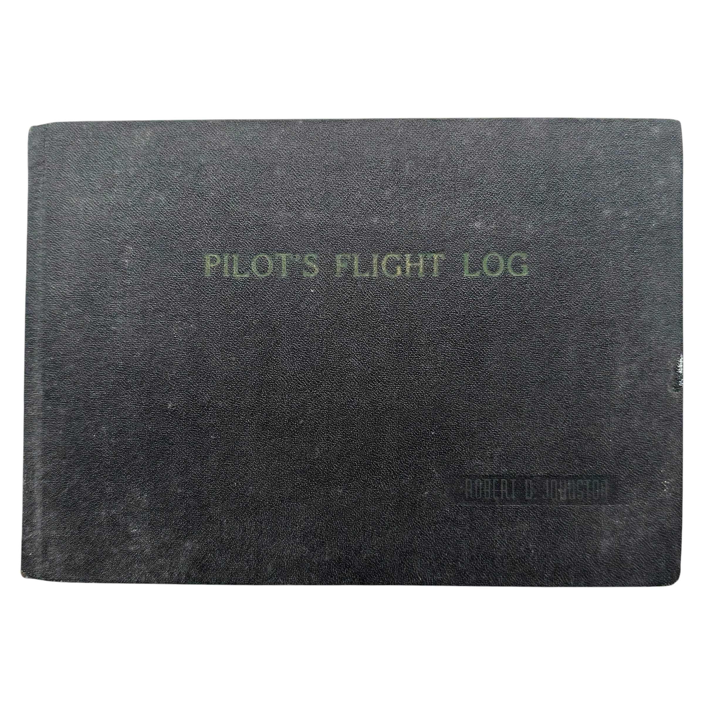 Original WWII USAAF Robert D. Johnston Pilot's Flight Log 1942-1943 with PT-17 Stearman, AT-6, AT-23, B-17G Flying Fortress and Las Vegas flights.