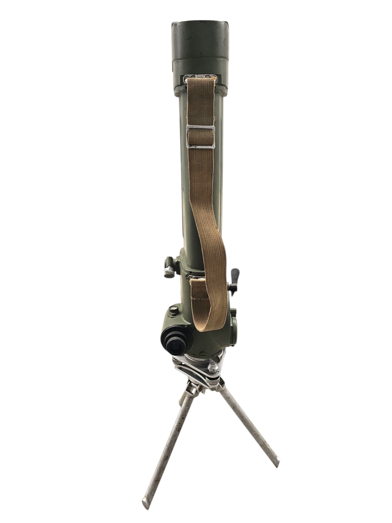 Original Cold War DDR NVA Soviet Military Periscope with Tripod and Wooden Transport Case - Afbeelding 6