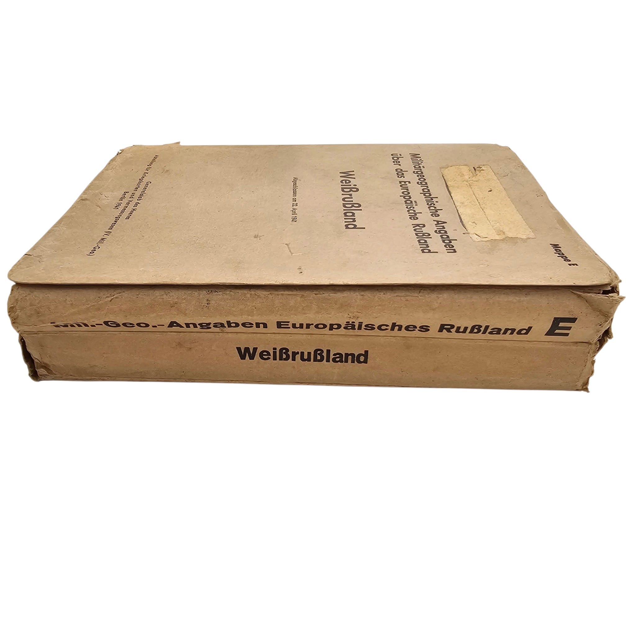 Original WWII German Wehrmacht Military Map Set Weißrußland 1941 – Operation Barbarossa - Afbeelding 5