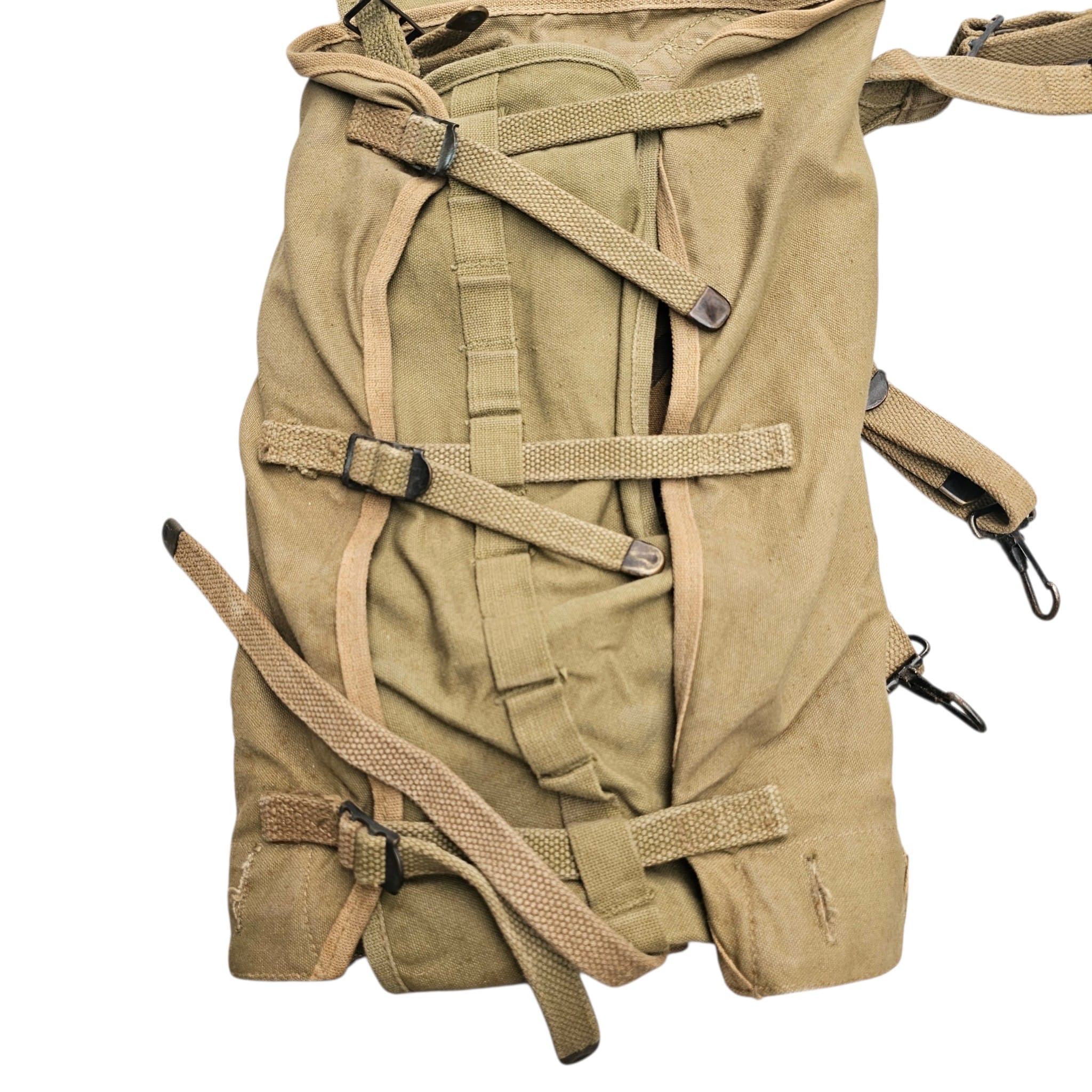 Original WWII US Army M-1928 Infantry Haversack Set with Mess Kit – 1942-1943 - Afbeelding 9