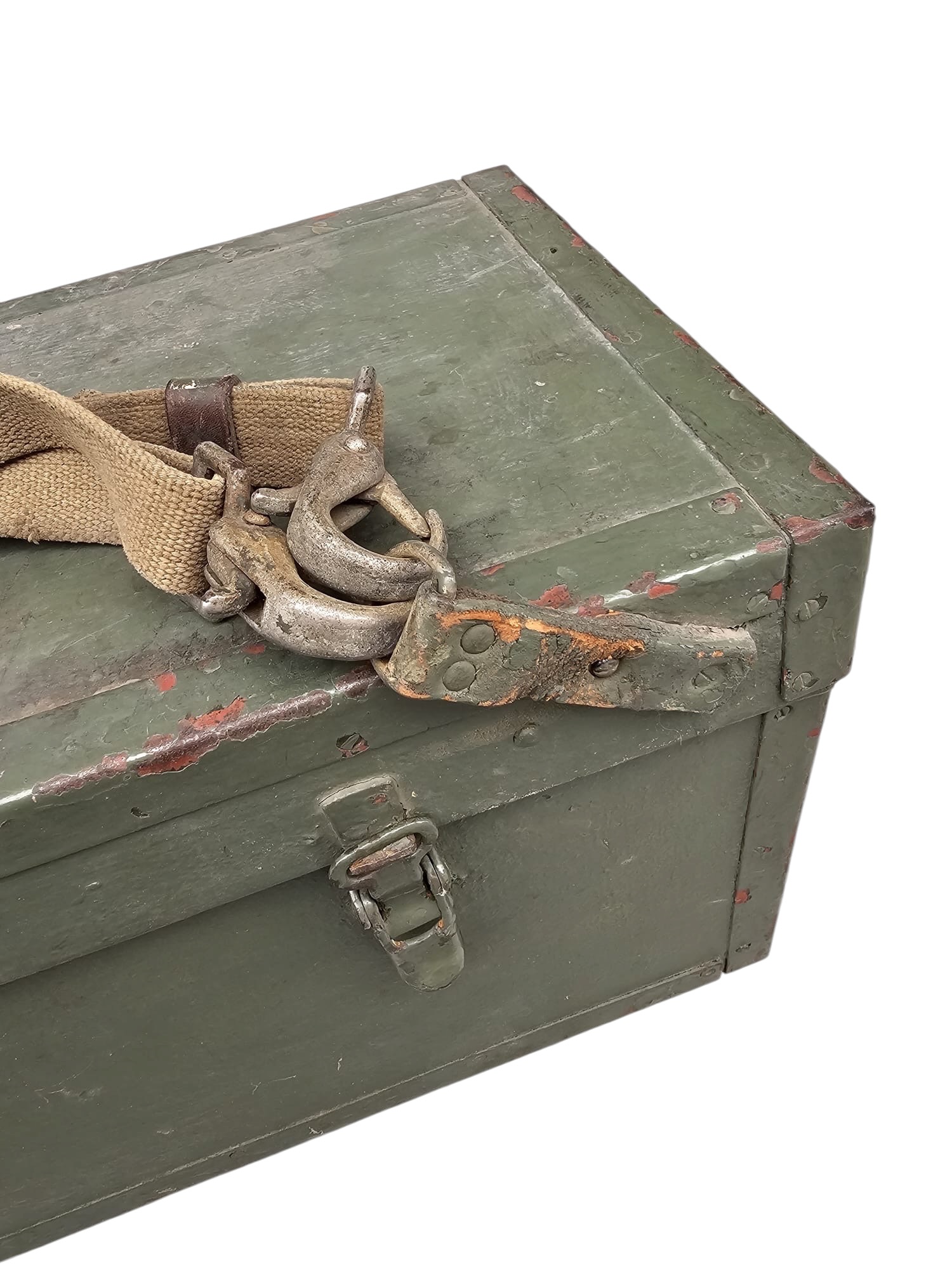 Original Cold War DDR NVA Soviet Military Periscope with Tripod and Wooden Transport Case - Afbeelding 13