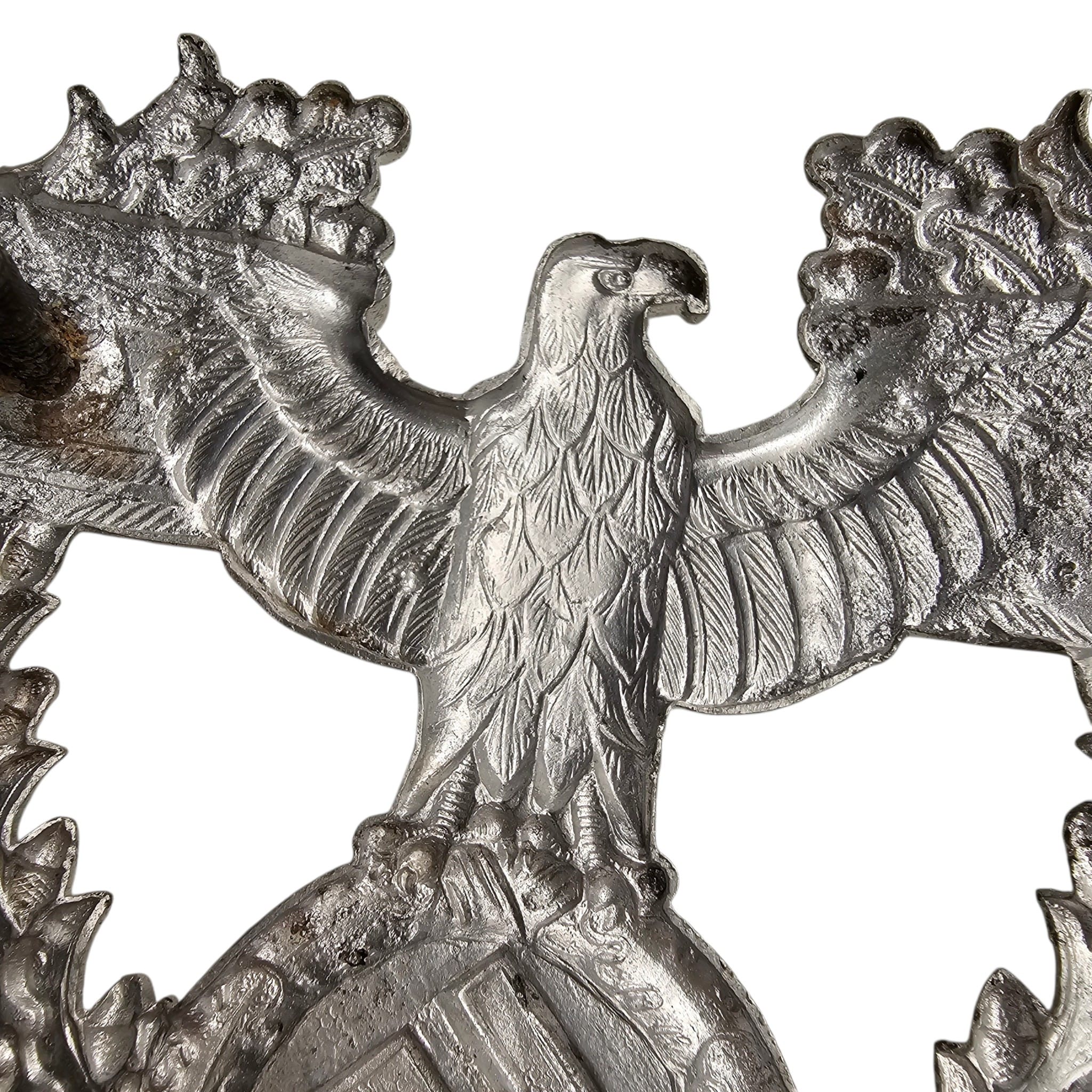Original WWII German Polizei Tschako metal insignia