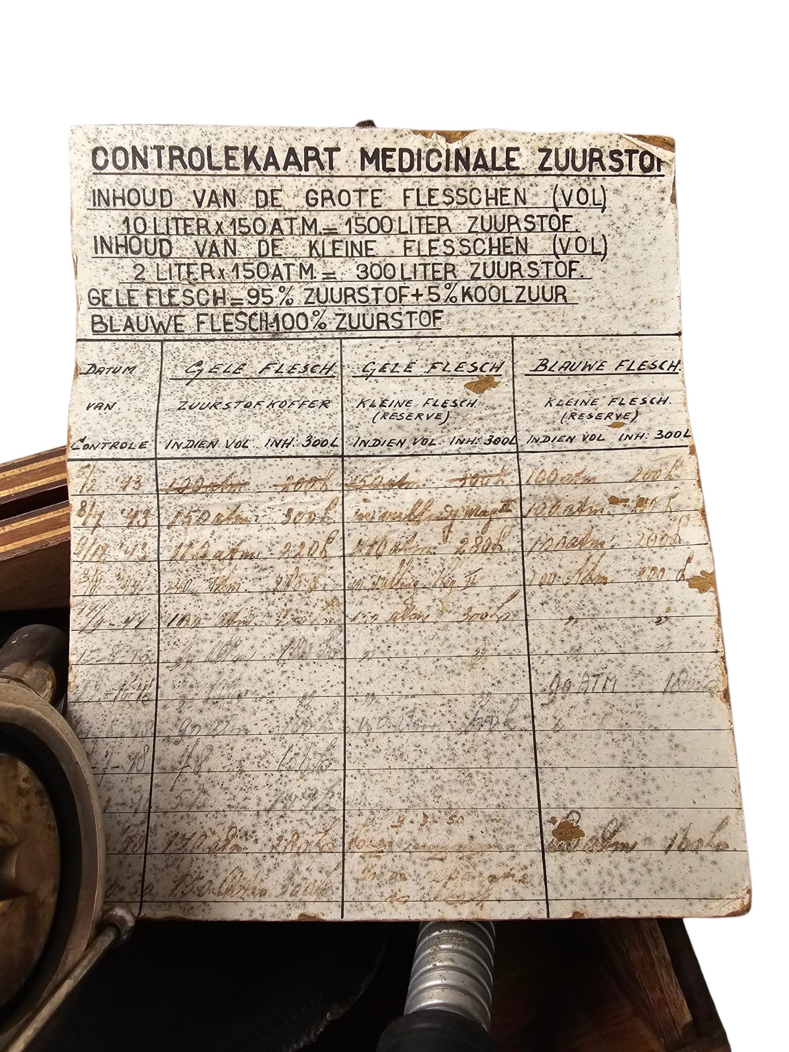 Original WWII Dutch Dräger Pulmotor Oxygen Resuscitation Apparatus Oxygenium Schiedam 1943