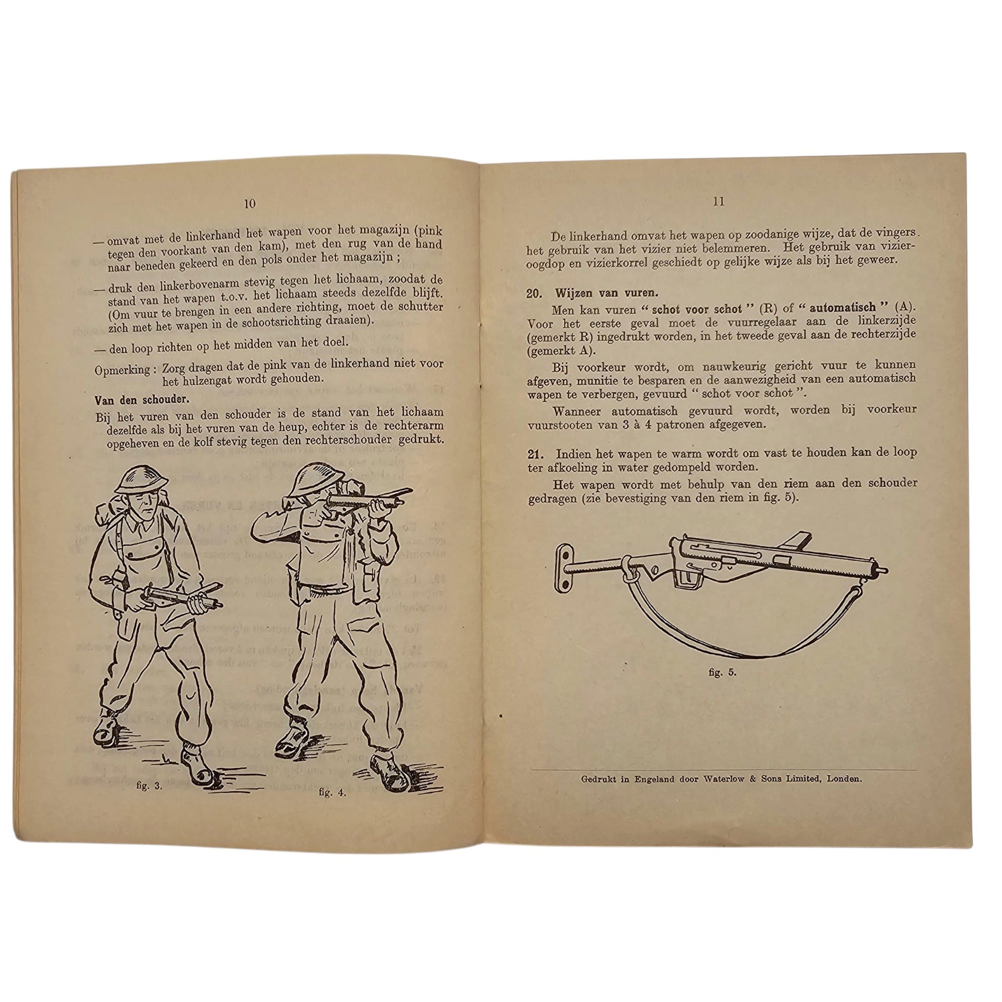 Original WWII Dutch Army STEN Model IV 9mm Manual No. 804 – London 1943