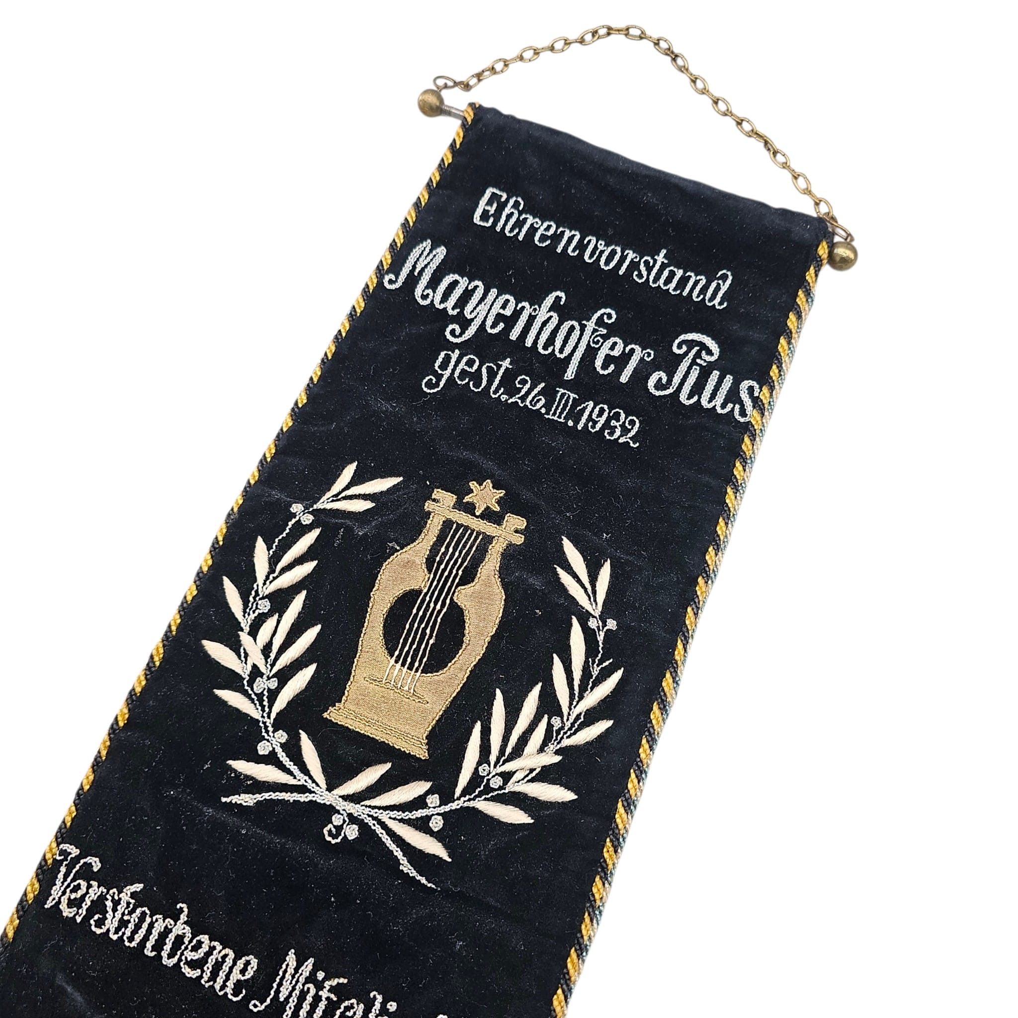 Original WW1 German Double-Sided Memorial Banner for Fallen Soldiers 1914–1918 - Afbeelding 6