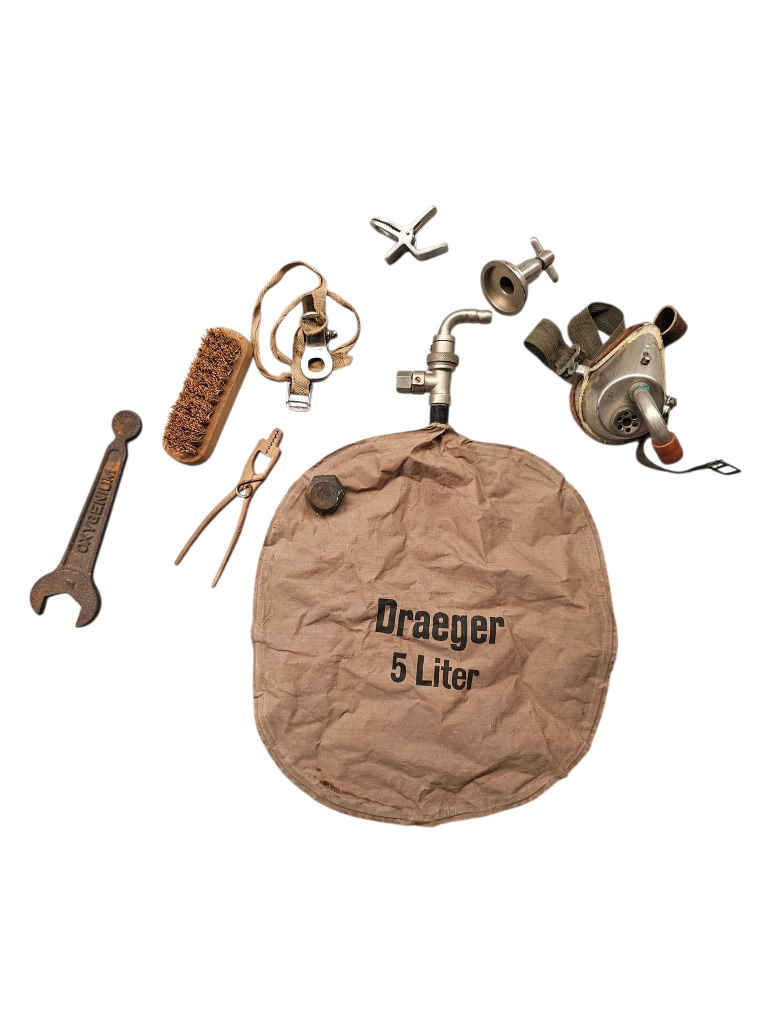 Original WWII Dutch Dräger Pulmotor Oxygen Resuscitation Apparatus Oxygenium Schiedam 1943