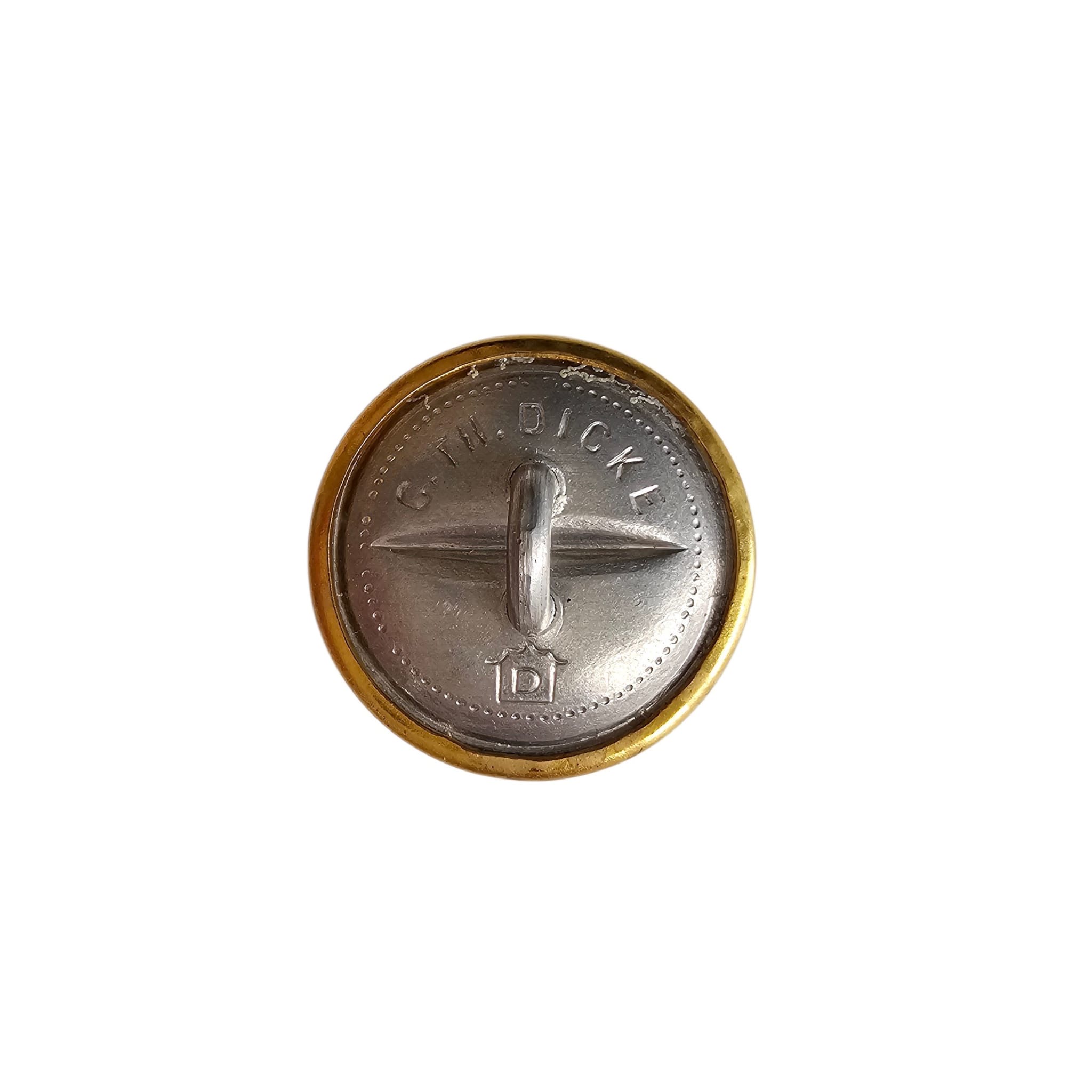 Original WWII German 20 mm Gold-Colored Uniform Button C. Th. Dicke