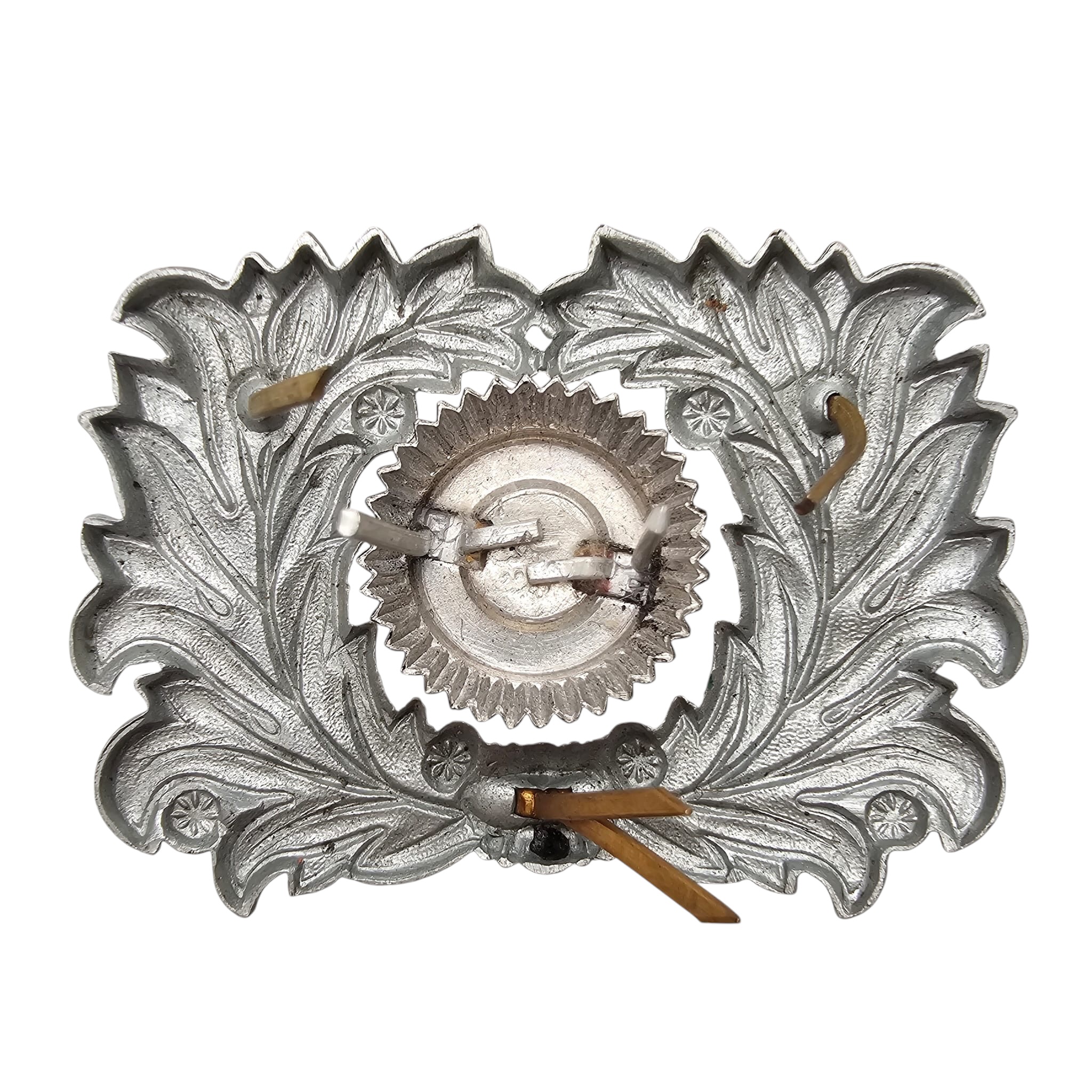 Original WWII German Zollgrenzschutz Visor Cap Wreath Cockade - Afbeelding 2