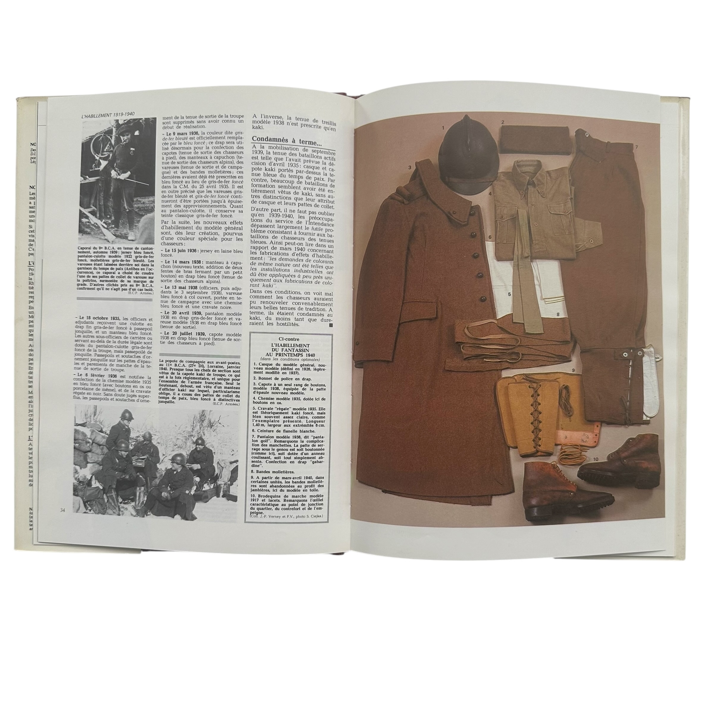 1940 L'Infanterie by François Vauvillier – French Army Uniforms Equipment & Insignia Reference Book