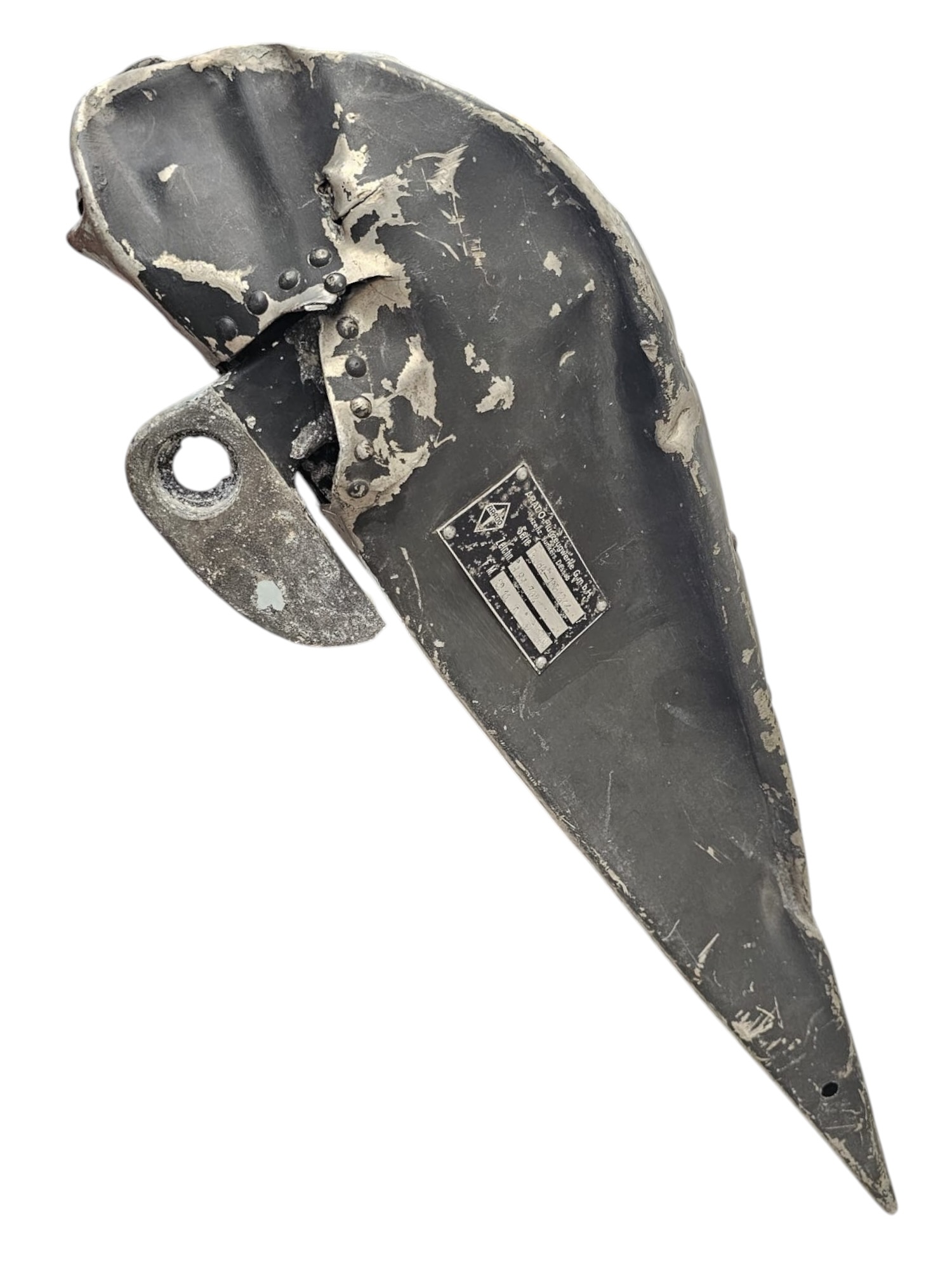 Original WWII German Junkers Ju 88 A-1 Right Wing Flap – Arado 1940 – Recovered near Bouillon, Belgium - Afbeelding 5