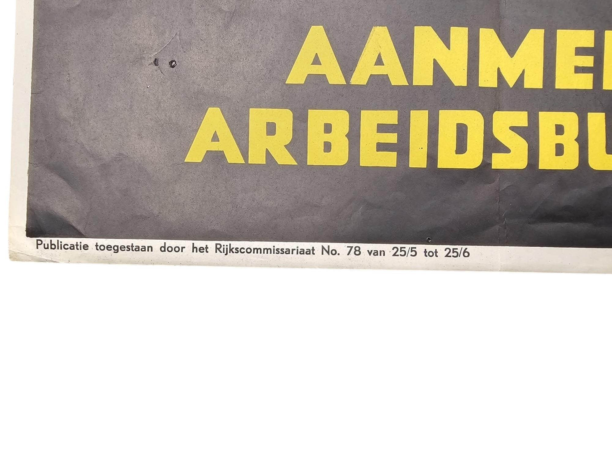 Original WWII Dutch collaboration poster - Working in Germany - Afbeelding 2