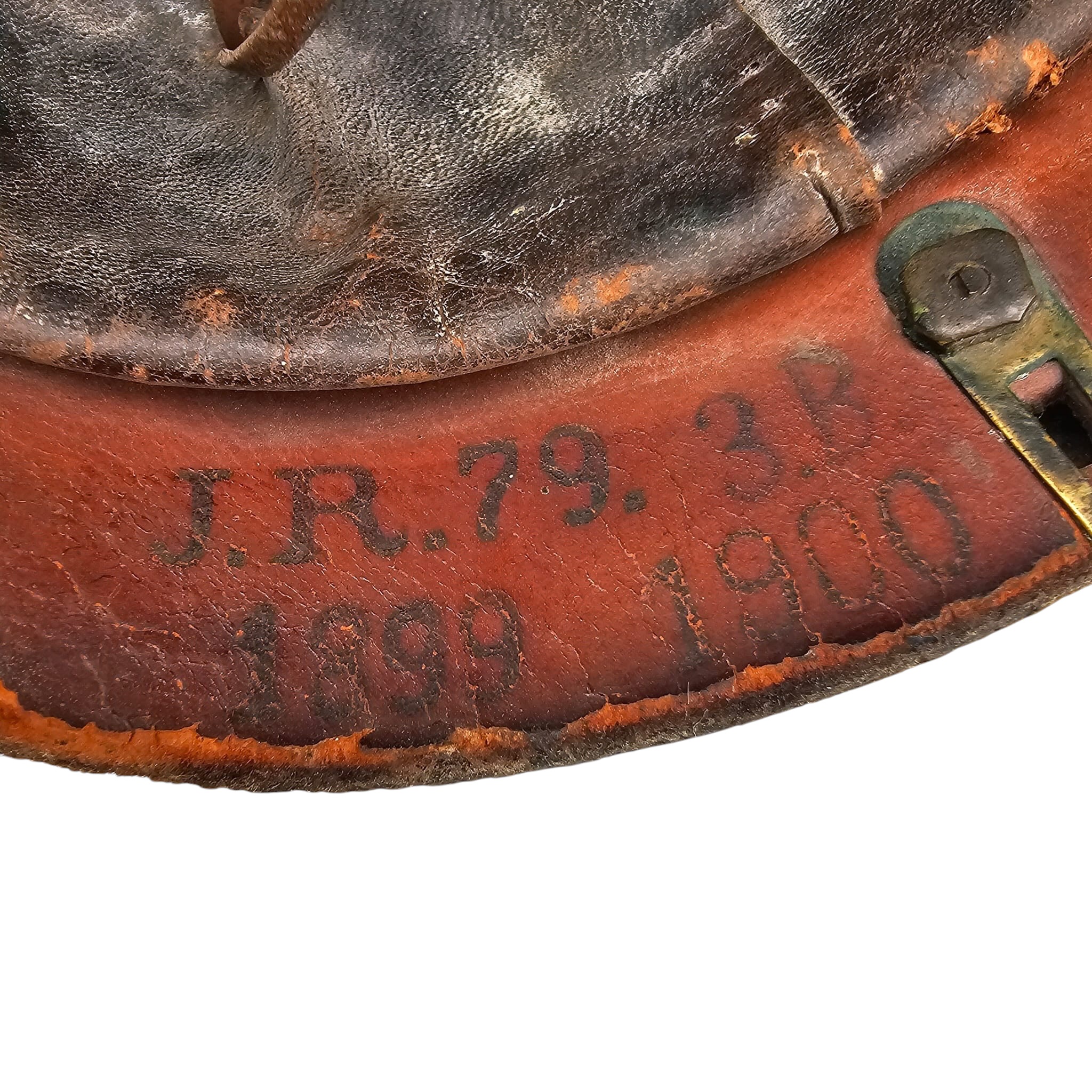 Original Pre-WW1 Imperial German Prussian M1895 Infantry Pickelhaube Helmet – Regimentally Marked J.R. 79 – Dated 1900 - Afbeelding 10