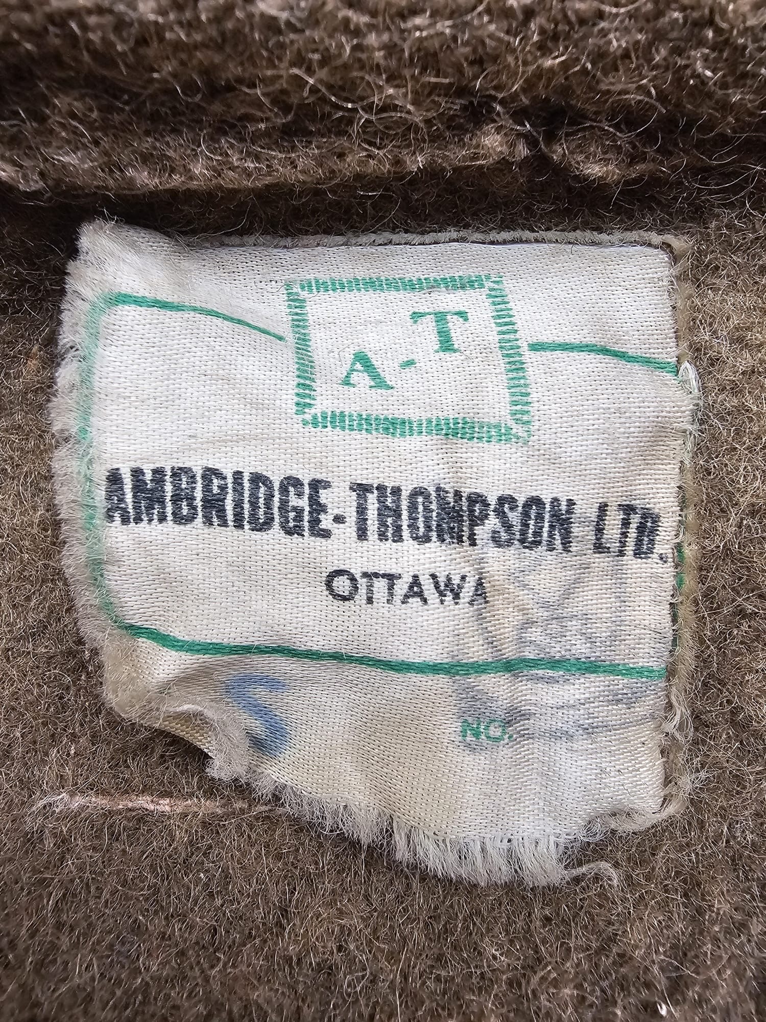 Original WWII Canadian Wool Duffle Coat - Ambridge-Thompson - Afbeelding 15