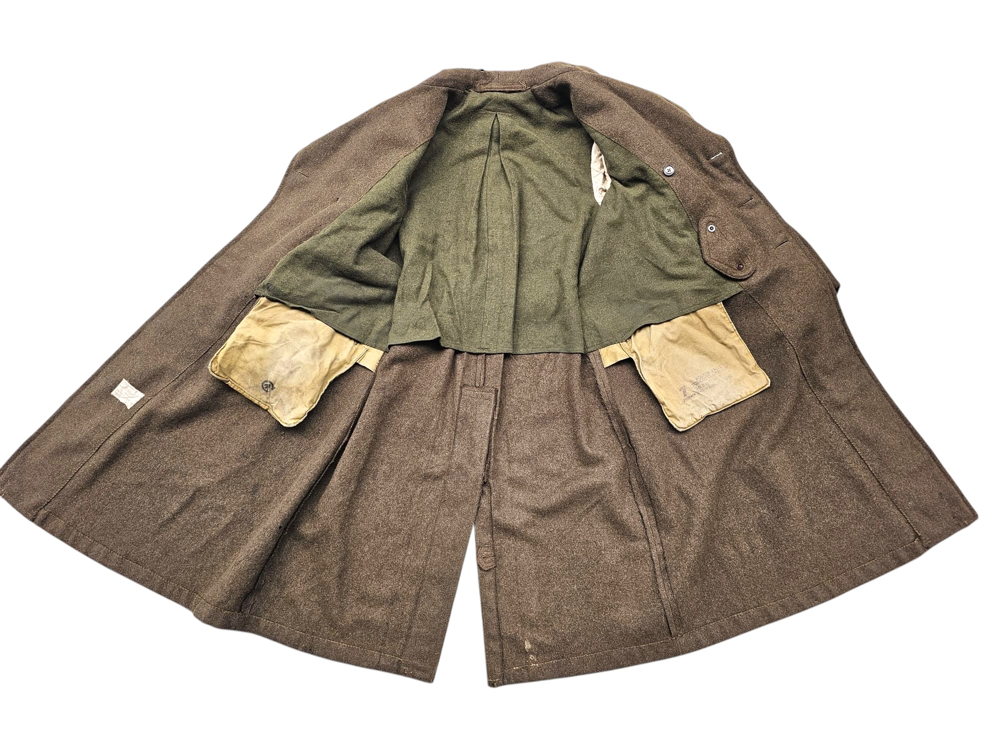 Original WWII Canadian 1942 Dated 1941 Pattern Greatcoat - Afbeelding 16