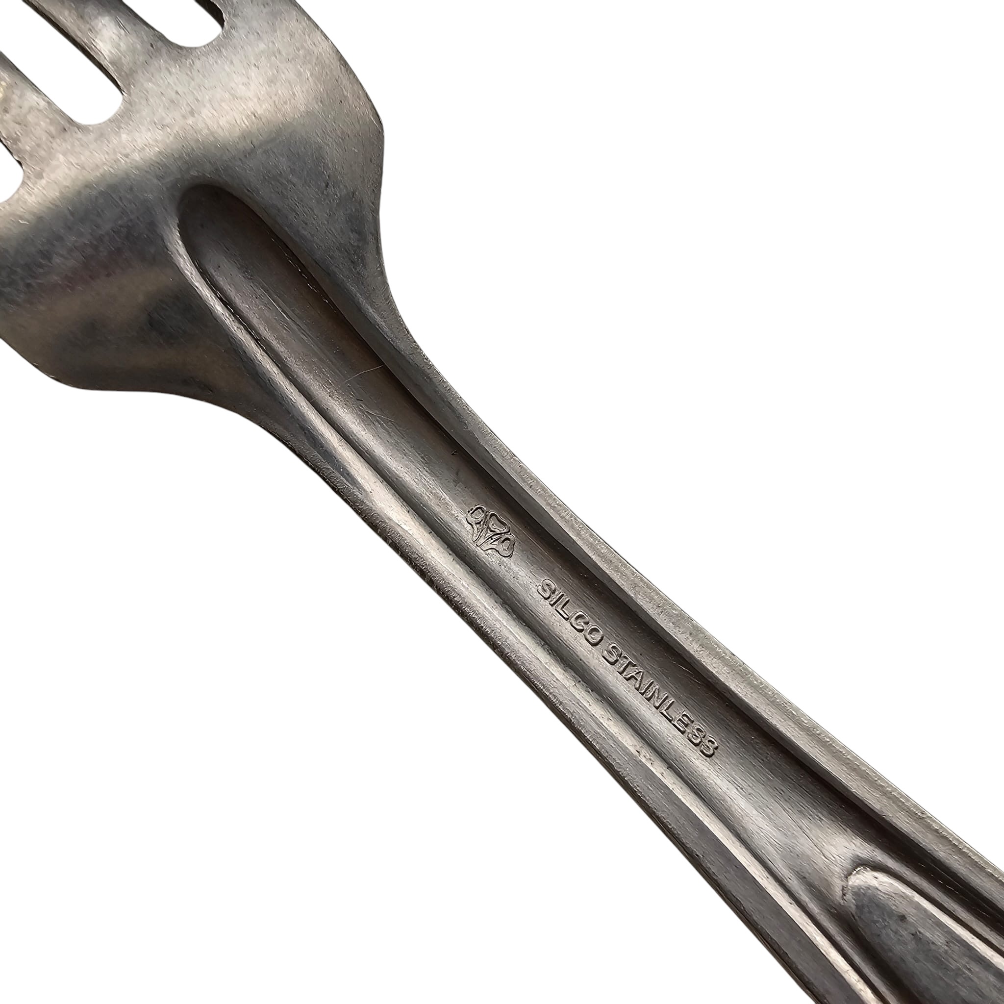 Original WWII US Army Military Mess Kit Cutlery Set – Stainless Steel Fork, Knife & Spoon – U.S. Marked - Afbeelding 6