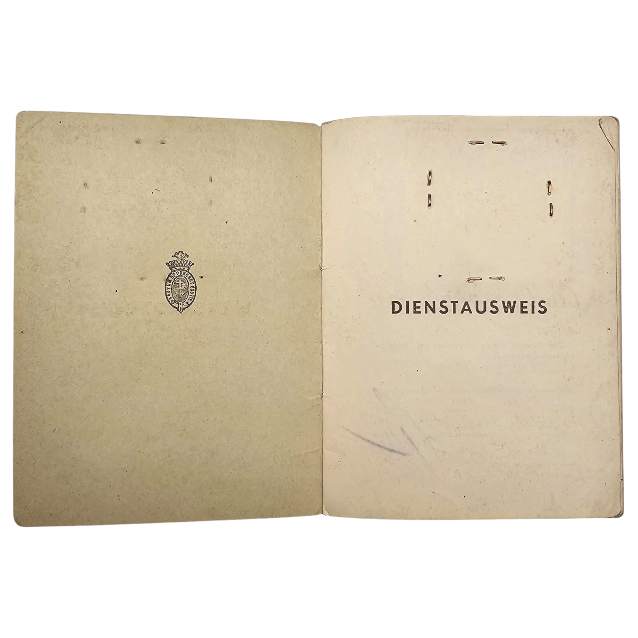 Original WWII German Dienstausweis Forestry Official Jablonna in Poland - Afbeelding 3