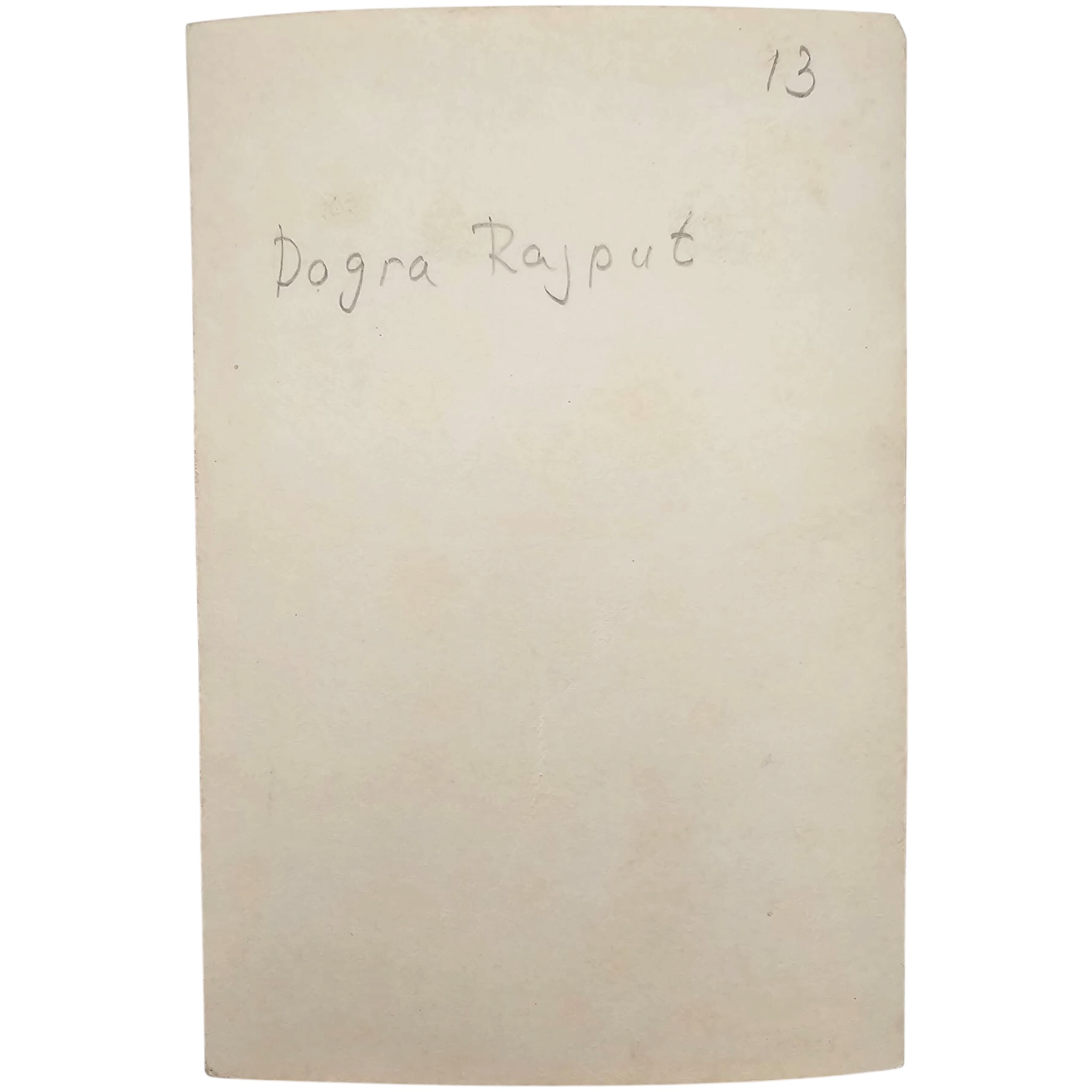 Original WWII British Photo Indian Army Dogra Rajput Soldier - Afbeelding 2