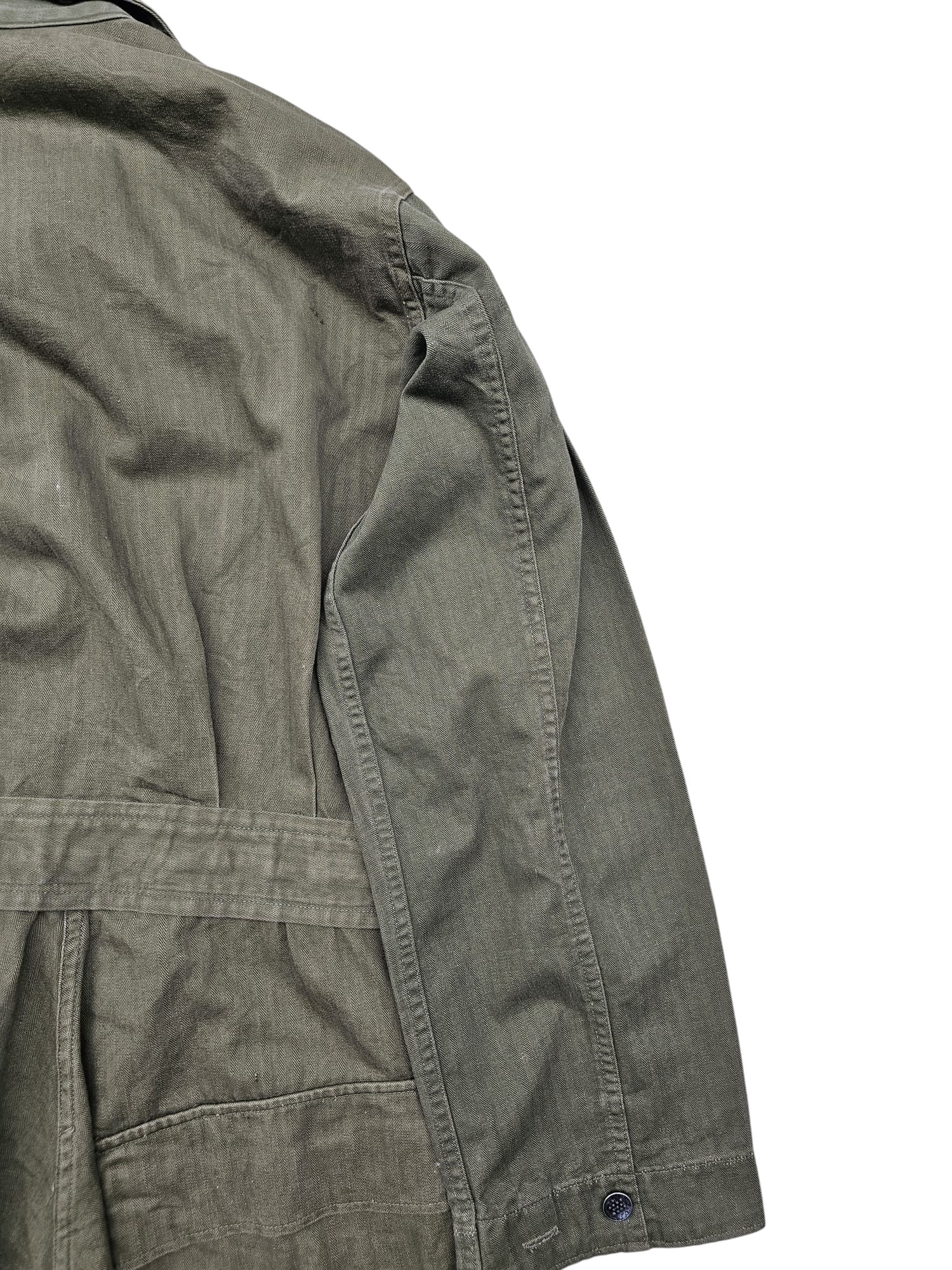 Original WWII US army HBT coveralls 14th Armored Division, May 1944 - Afbeelding 13