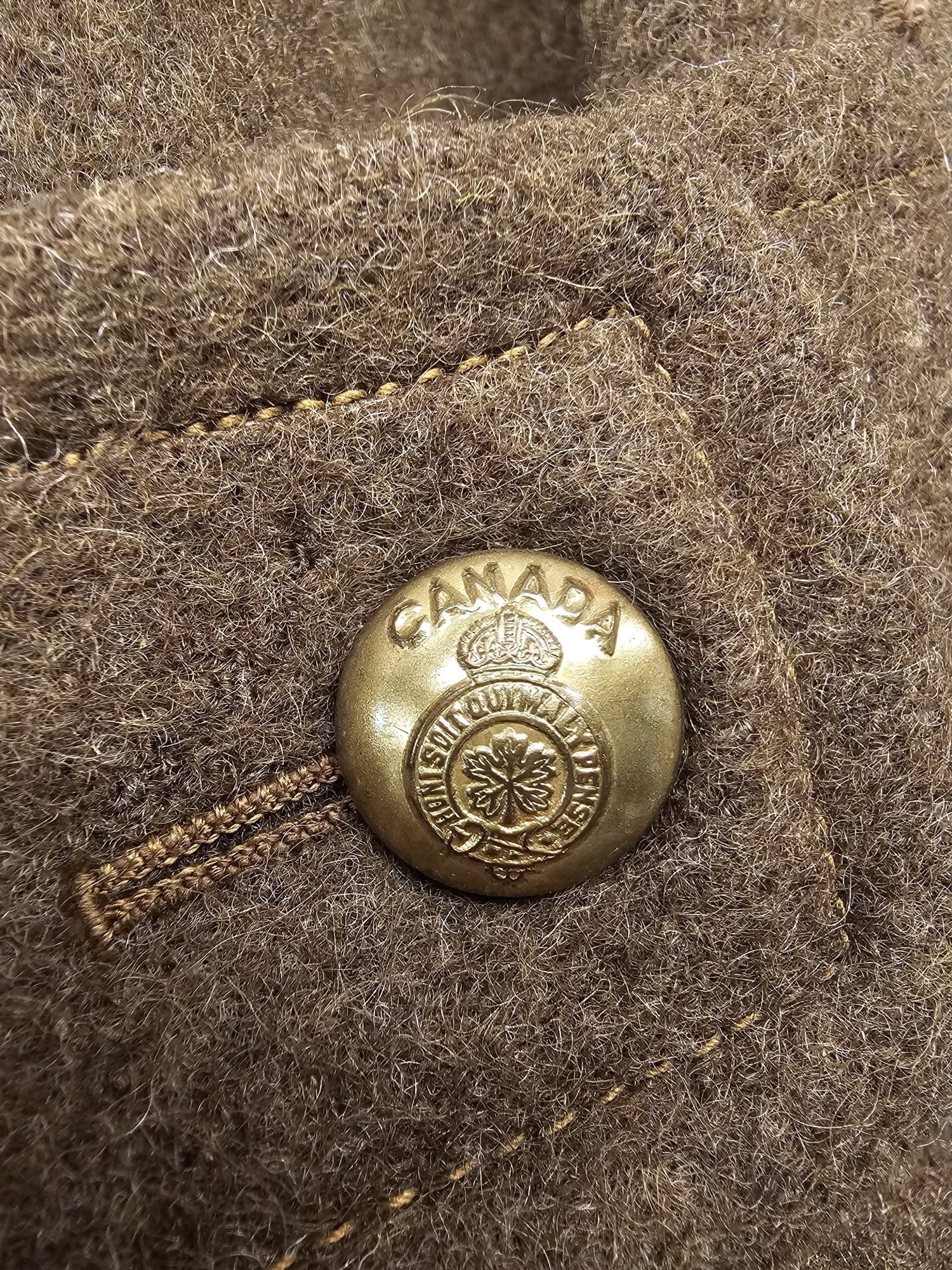 Original WWII Canadian 1942 Dated 1941 Pattern Greatcoat - Afbeelding 4