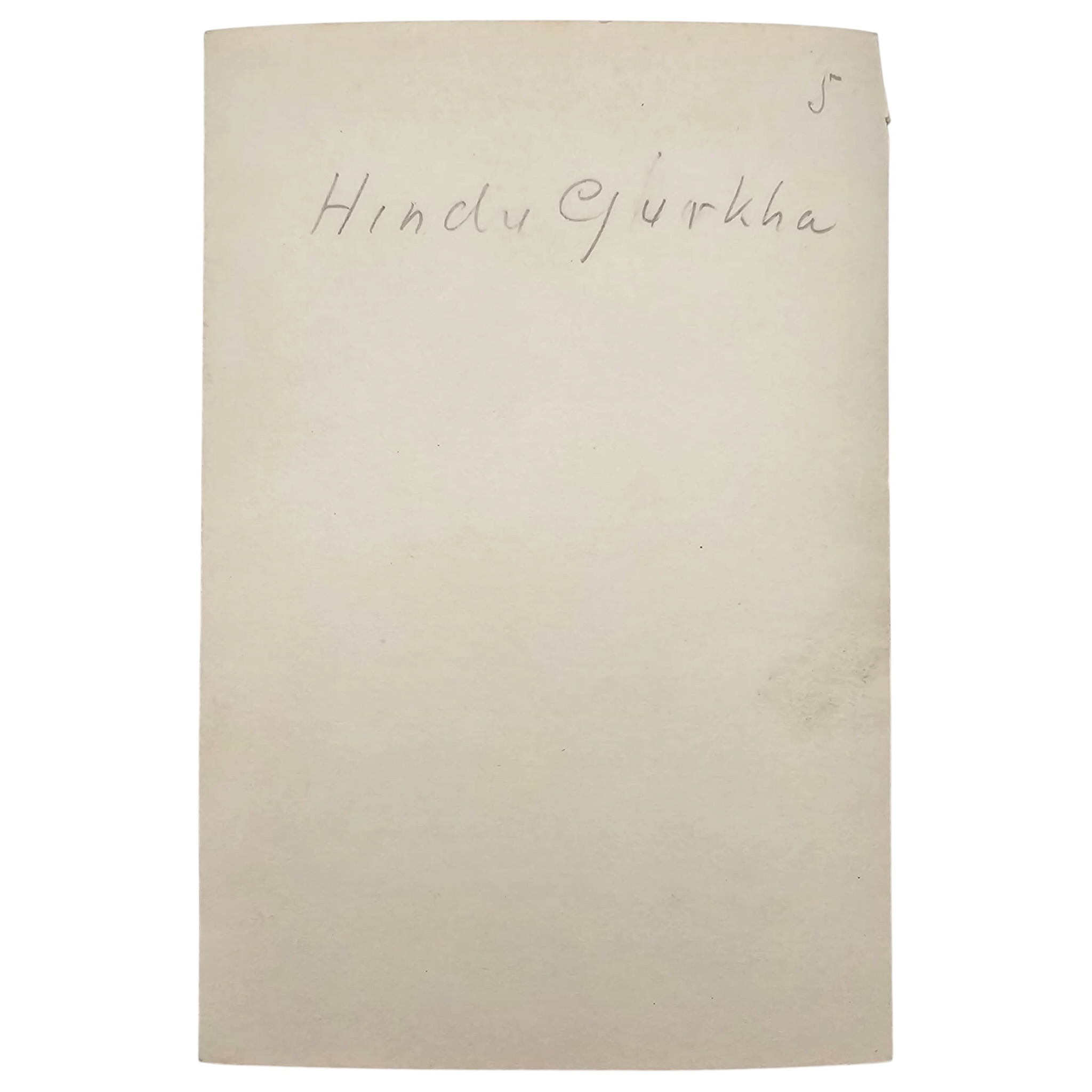 Original WWII British Photo Gurkha Soldier 'Hindu Gurkha' - Afbeelding 2