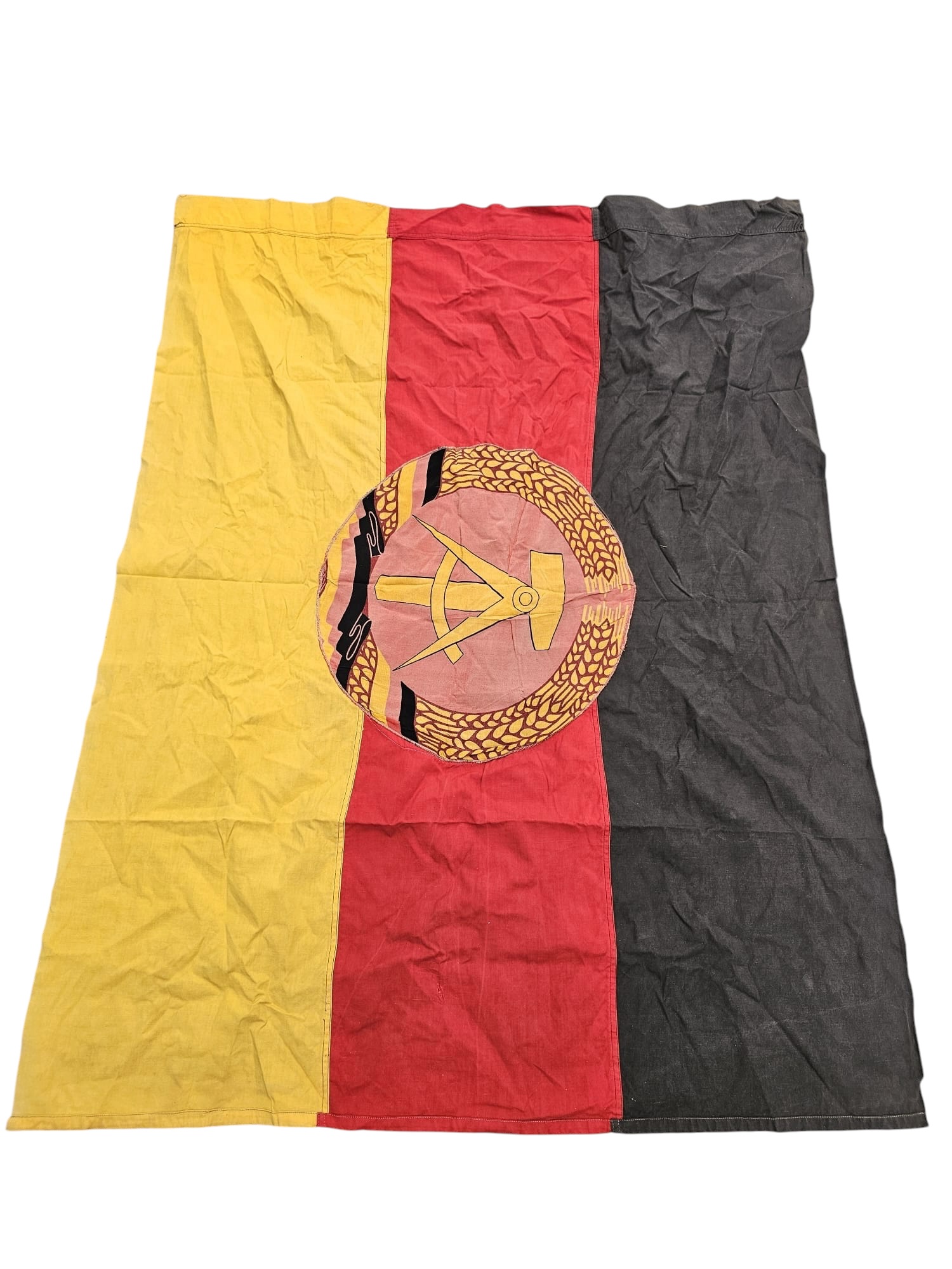 Original East German DDR early National Flag - Afbeelding 4