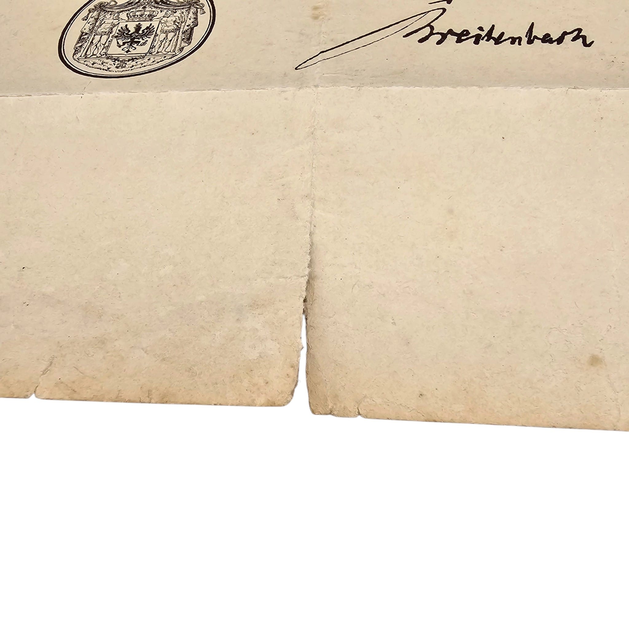 Original Imperial German Prussian 25-Year Service Award Certificate – Elberfeld 1909 - Afbeelding 5