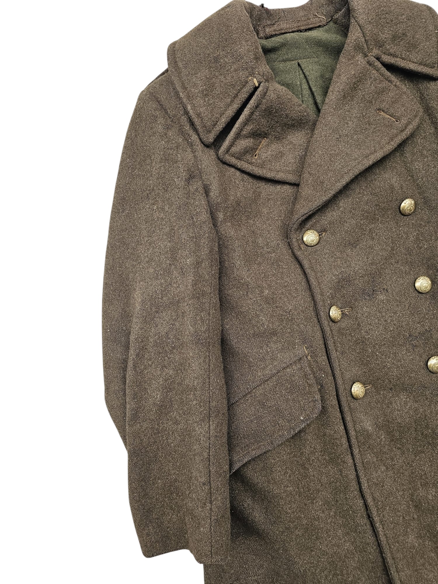 Original WWII Canadian 1942 Dated 1941 Pattern Greatcoat - Afbeelding 18