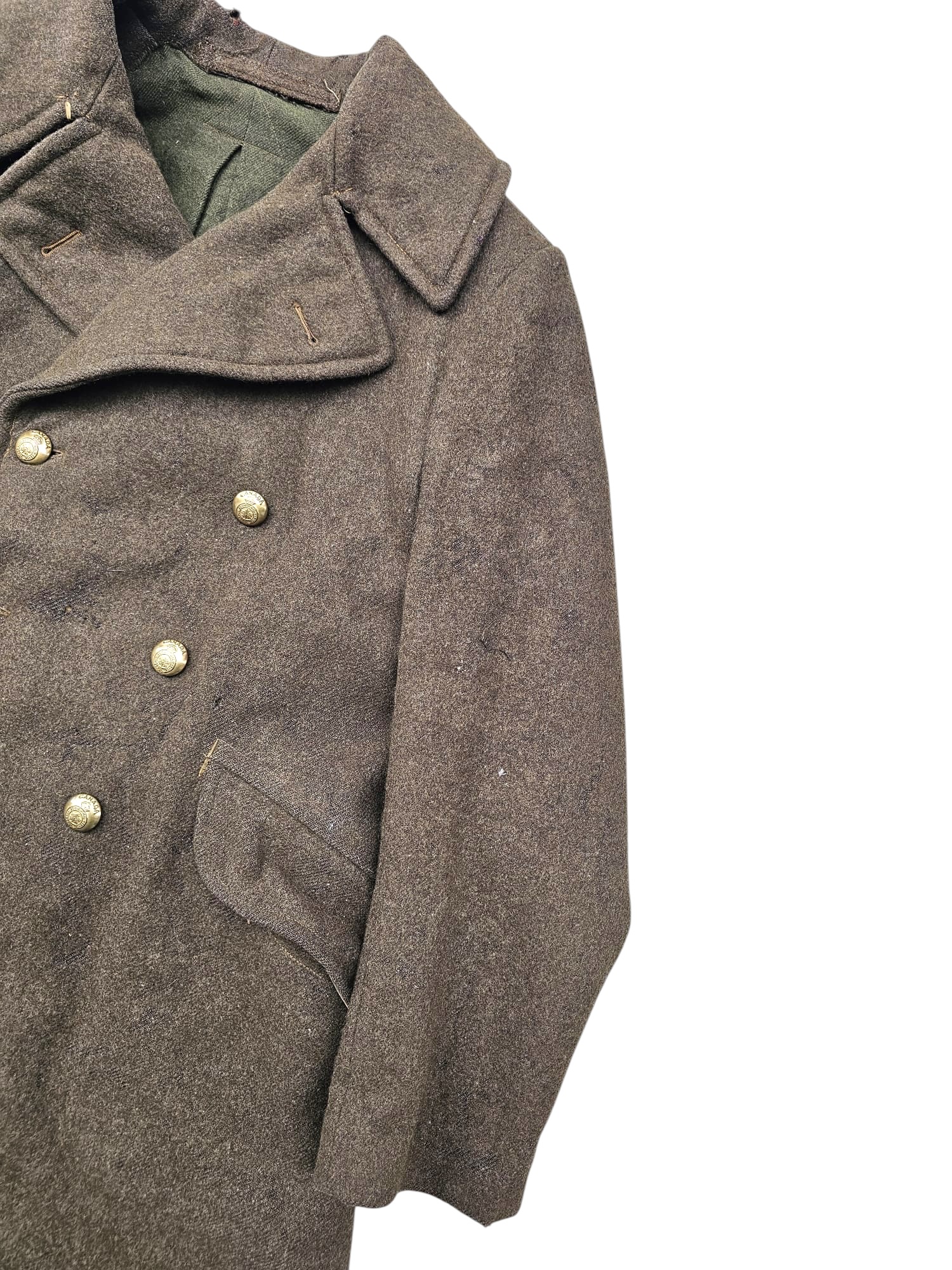 Original WWII Canadian 1942 Dated 1941 Pattern Greatcoat - Afbeelding 12
