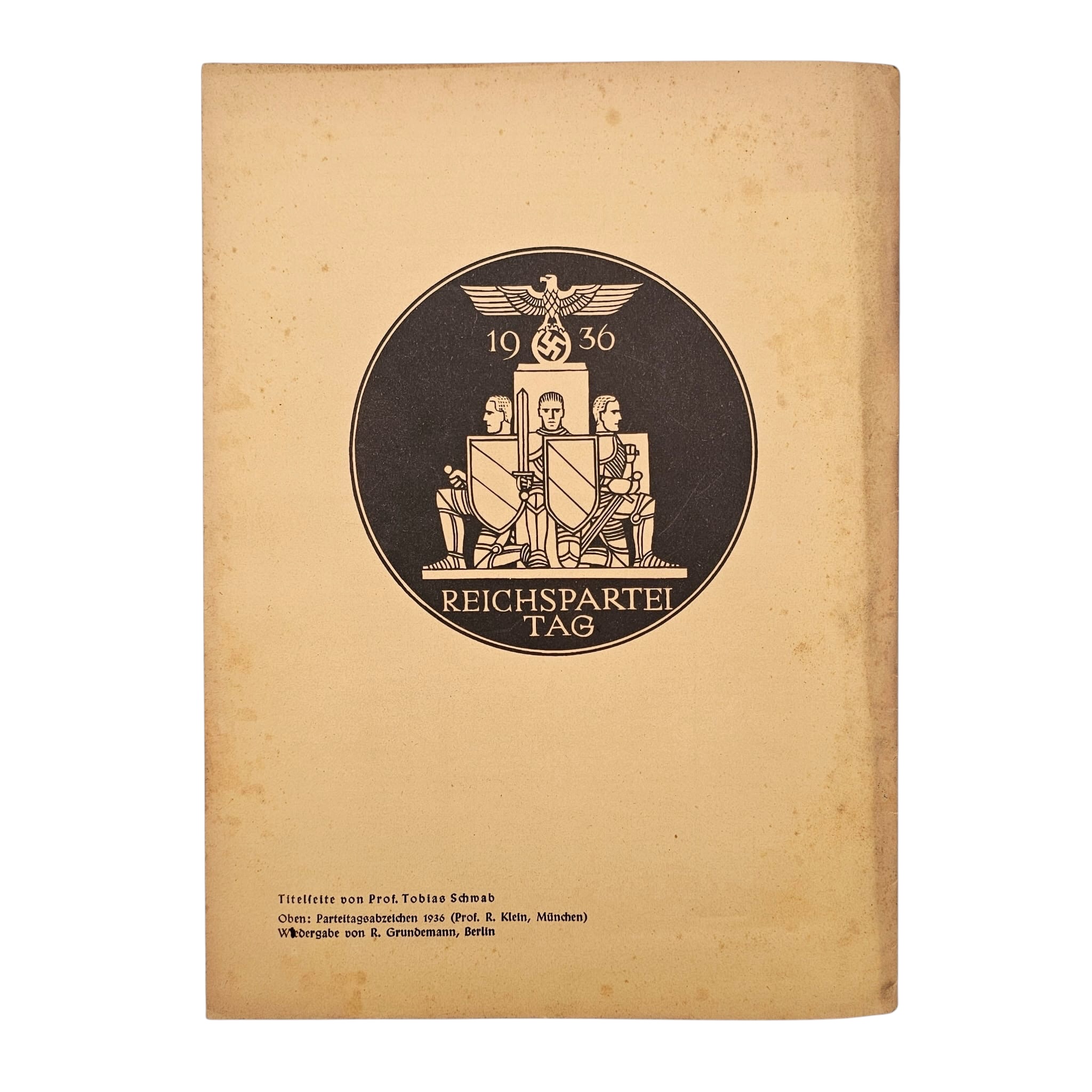 Original 1936 German NSDAP Reichsschulungsbrief Parteitag Booklet - Afbeelding 9