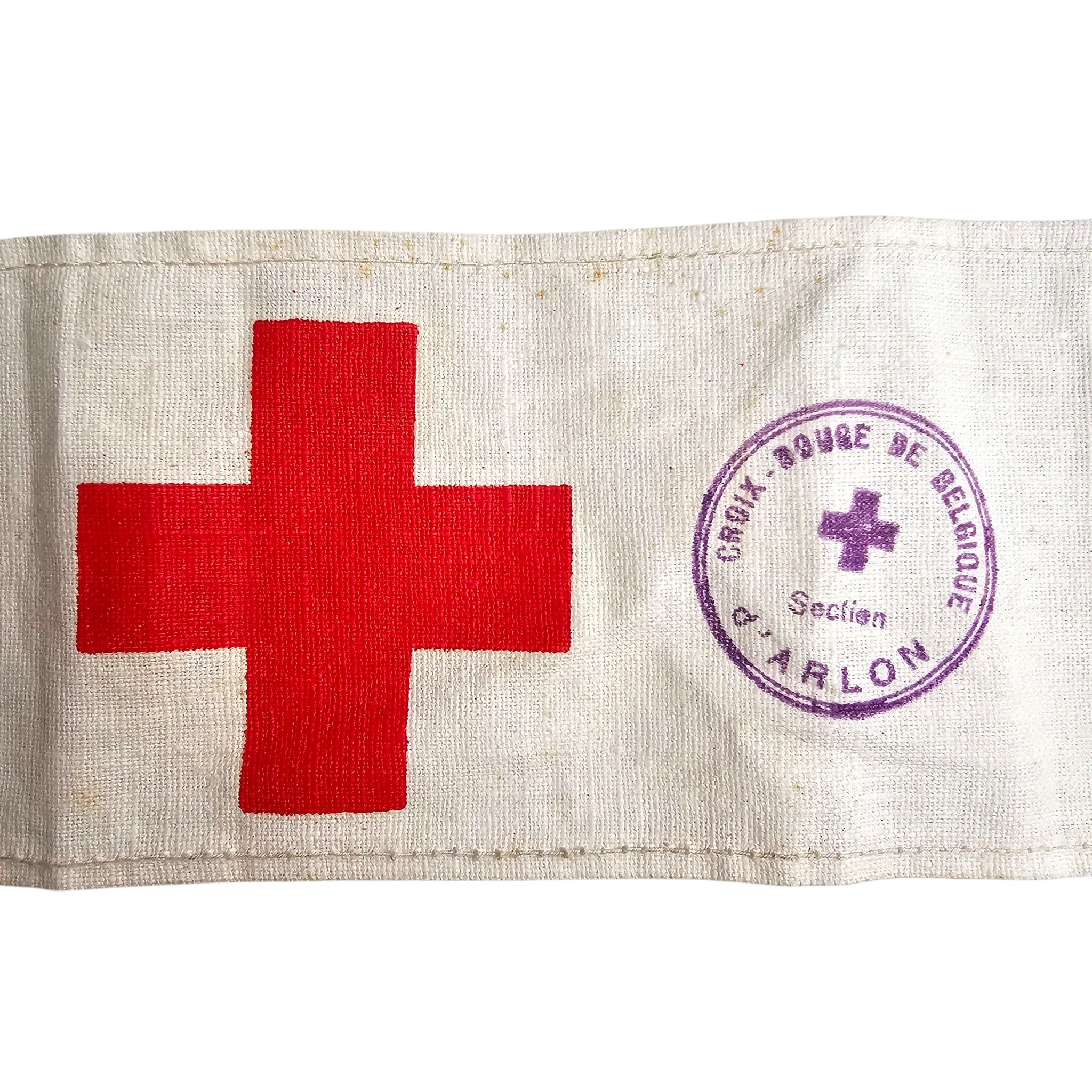 Original WWII Belgian Red Cross armband Arlon - Afbeelding 2