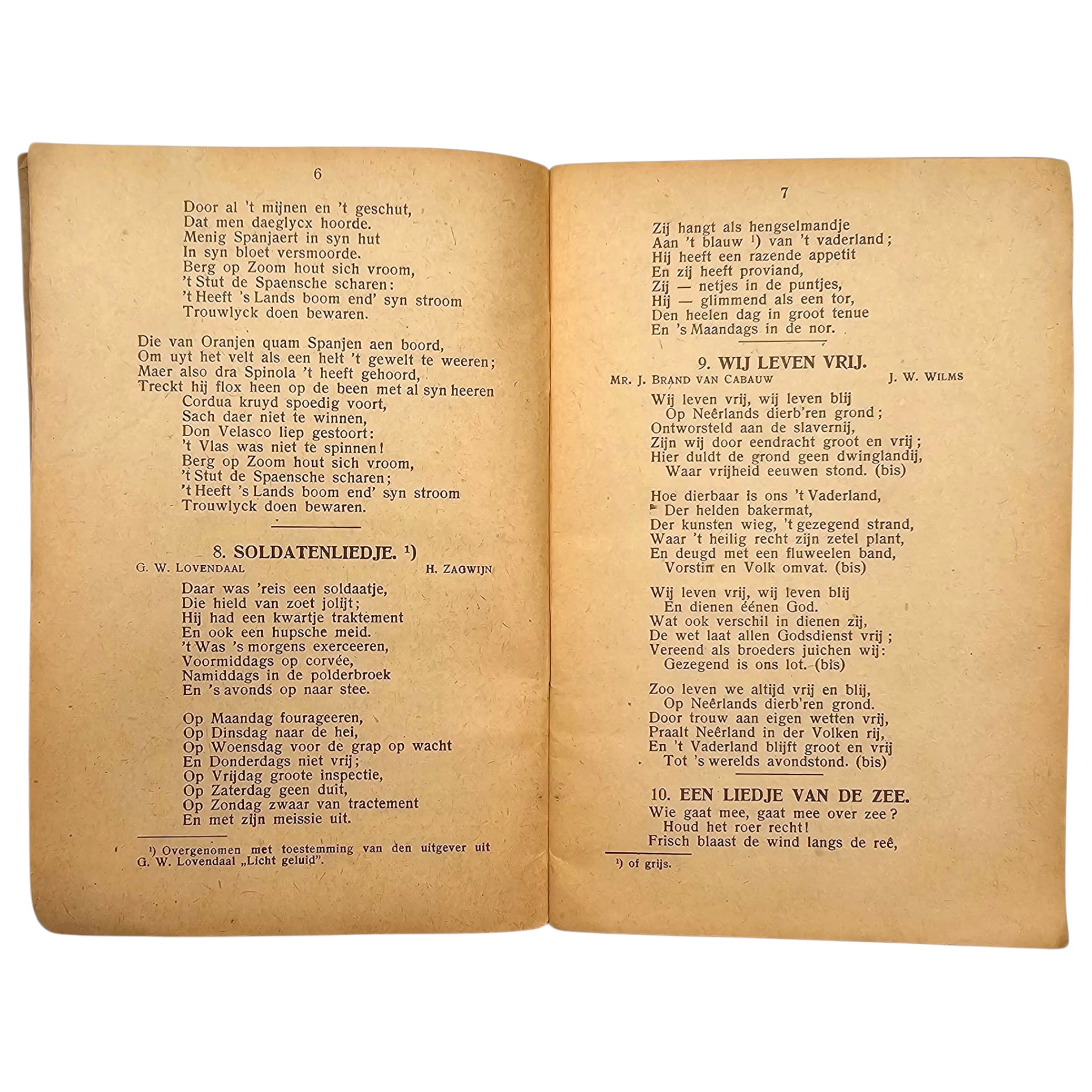 Original WW1 Dutch Songbook 'Zangbundel voor het Leger' - Afbeelding 5