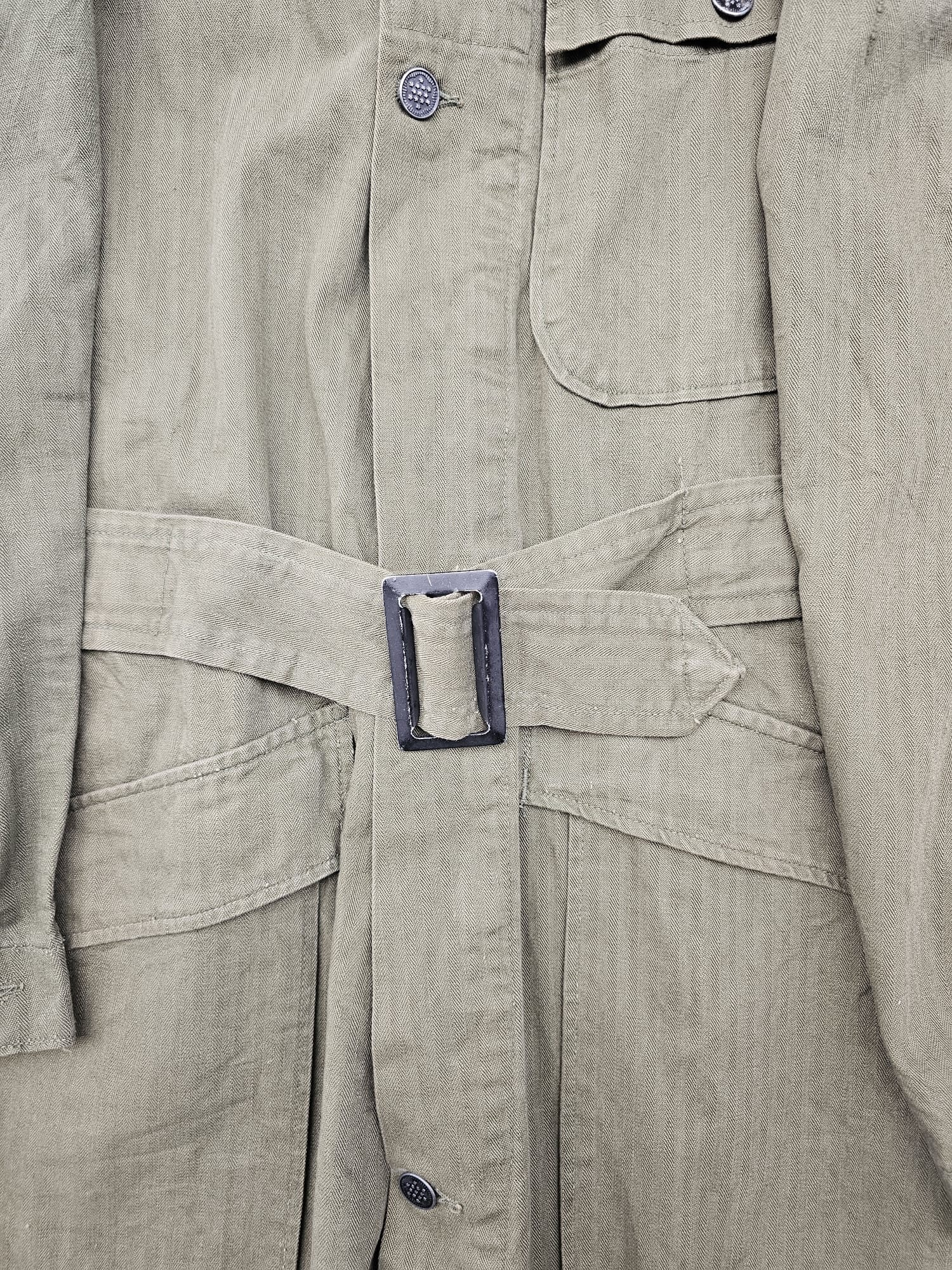 Original WWII US army HBT coveralls 14th Armored Division, May 1944 - Afbeelding 16