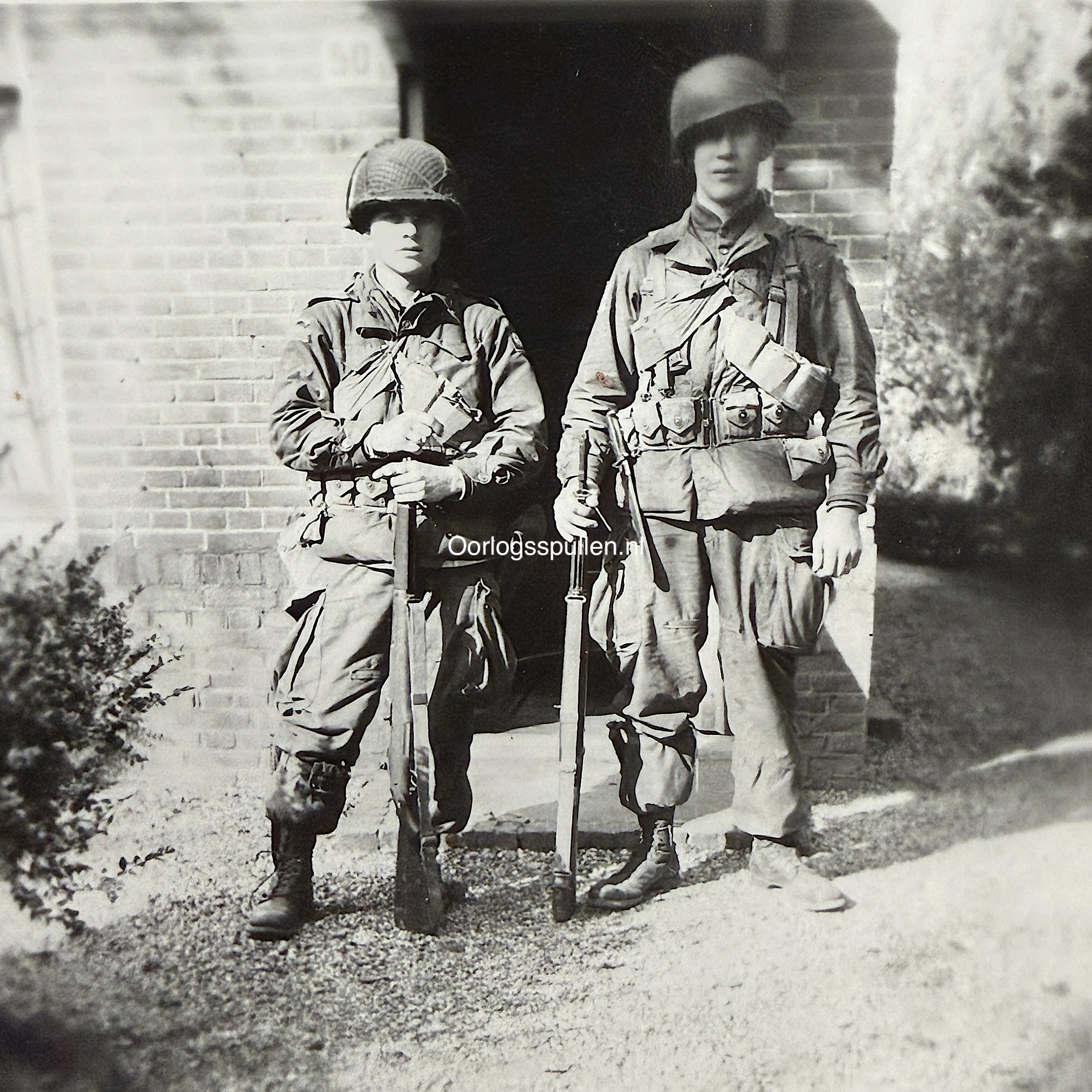 Original WWII US photo set Operation Market Garden in Nijmegen - 82nd Airborne division and British tank corps September 1944 - Afbeelding 3