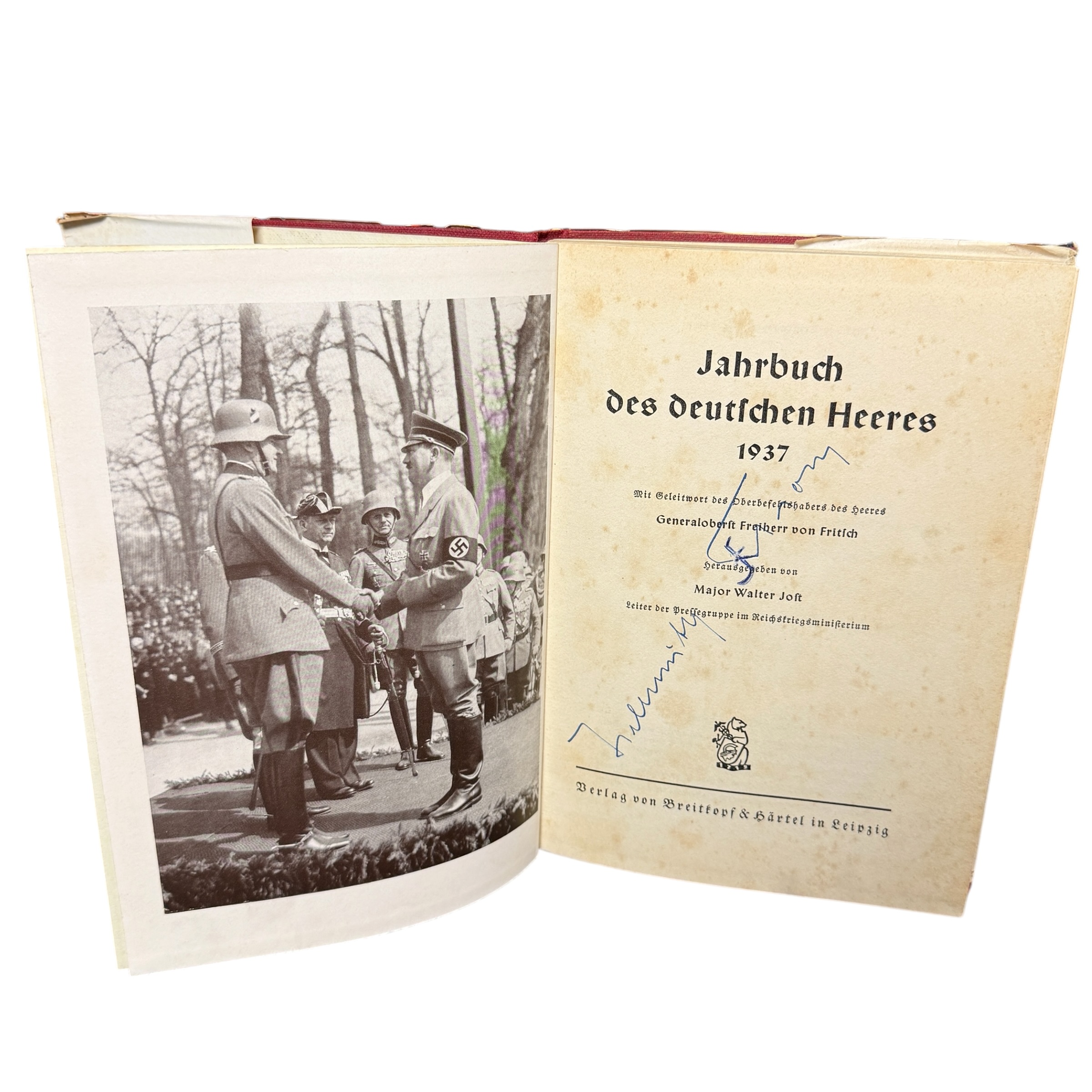 Original 1937 German Army Jahrbuch des Deutschen Heeres - Afbeelding 2