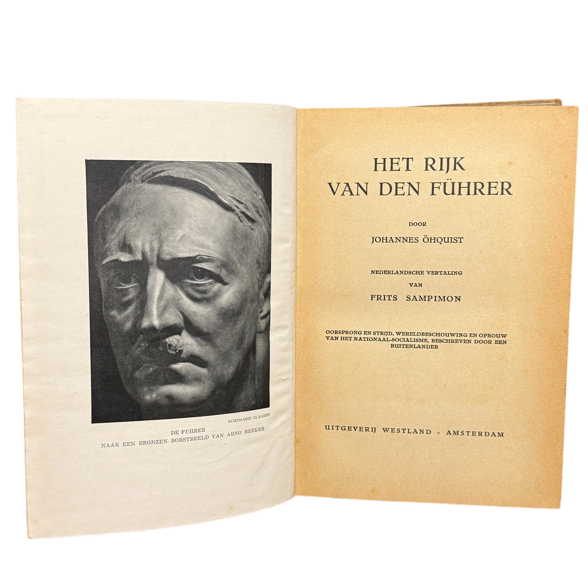 Original WWII Dutch collaboration book 'Het Rijk van den Führer' - Afbeelding 2