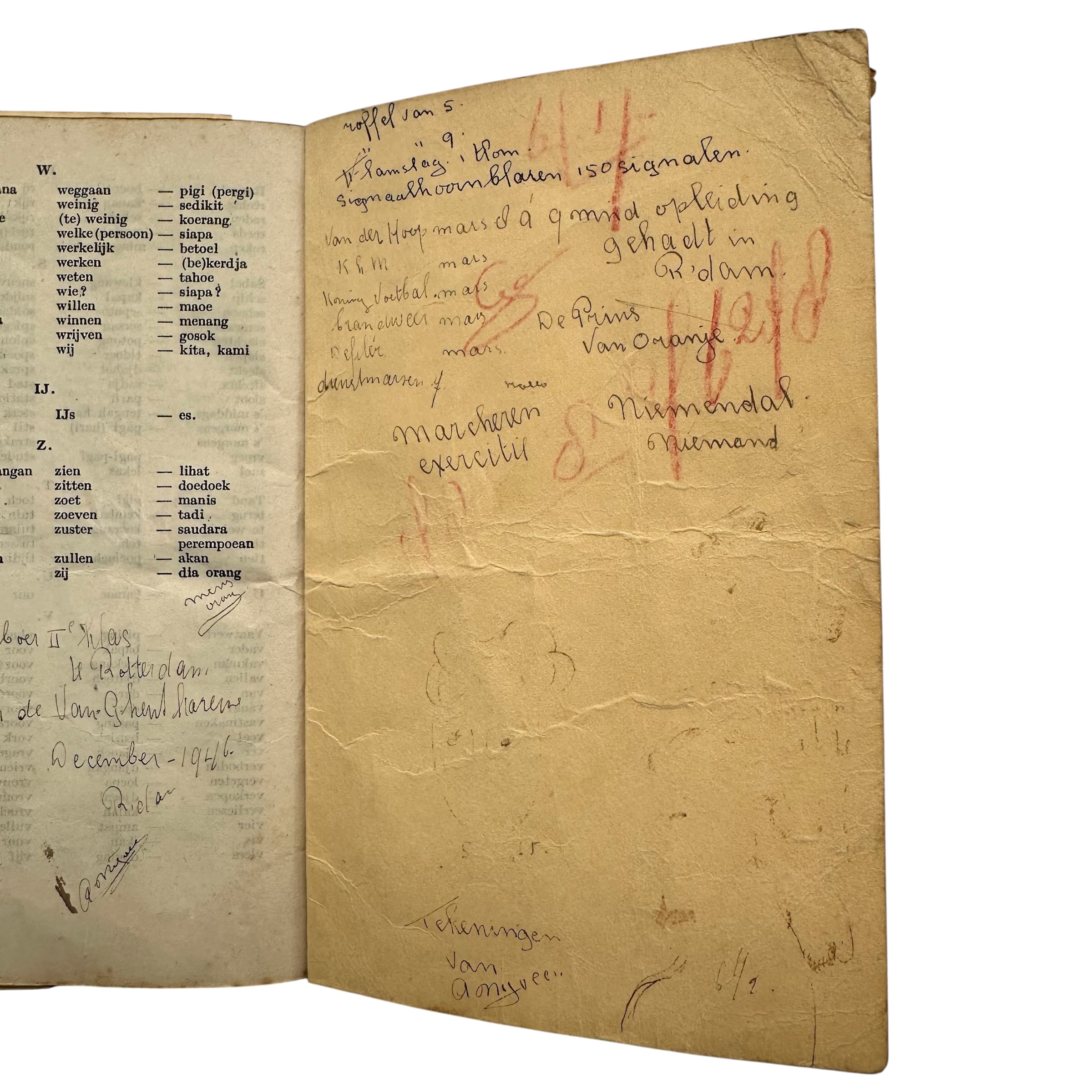 Original 1946 Royal Netherlands Navy Tropical Pocket Book – Netherlands East Indies - Afbeelding 11
