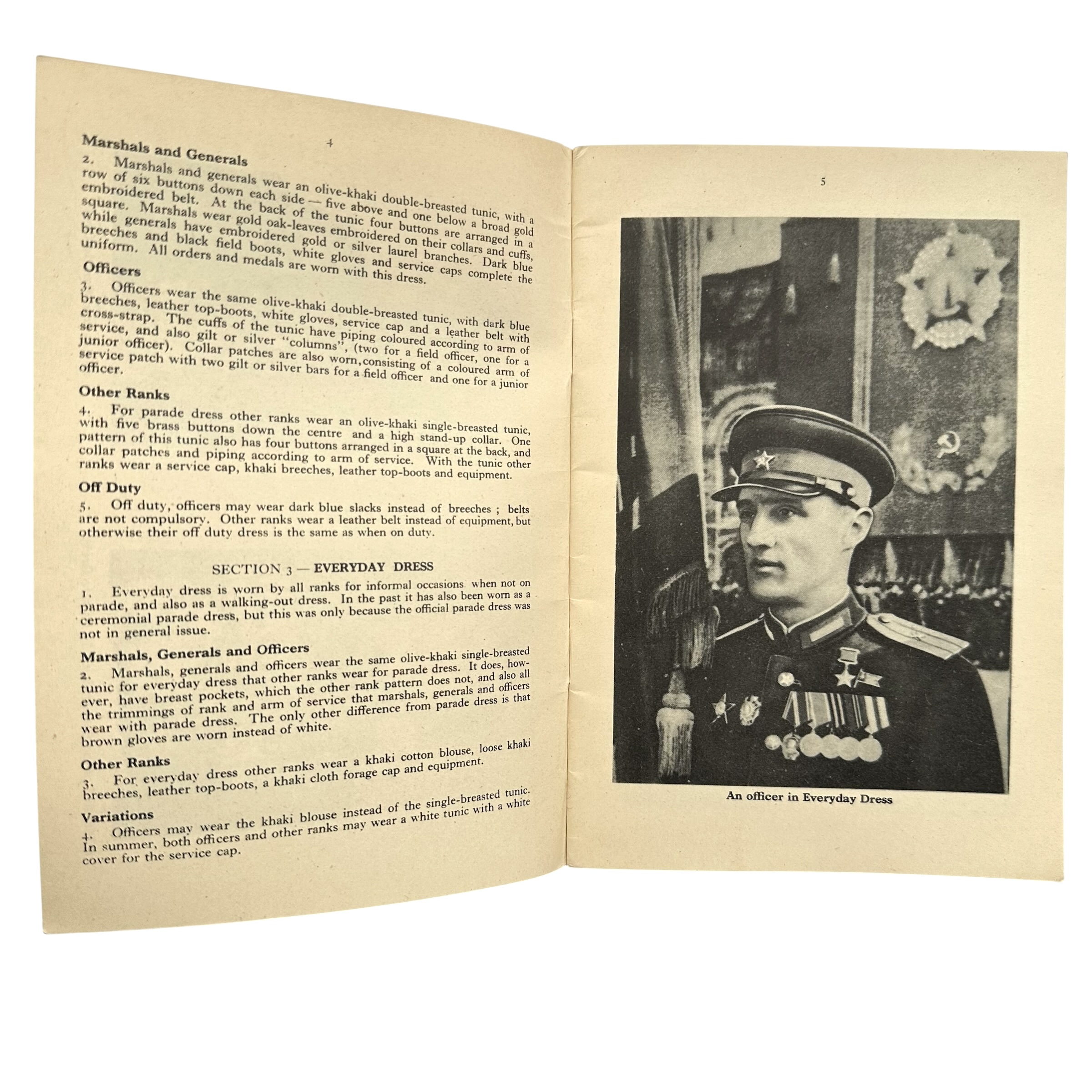 Original 1950 British War Office Restricted Booklet – The Soviet Army Uniforms and Insignia - Afbeelding 11