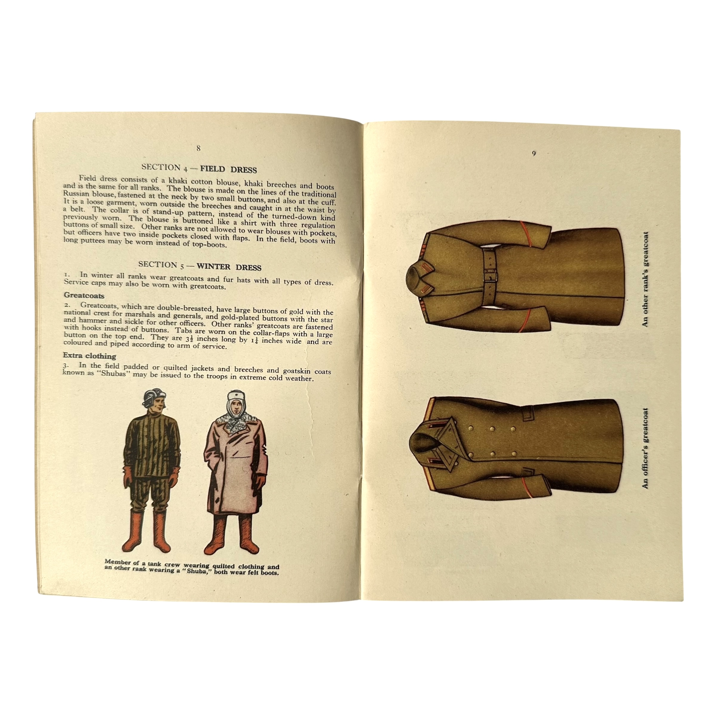 Original 1950 British War Office Restricted Booklet – The Soviet Army Uniforms and Insignia - Afbeelding 10