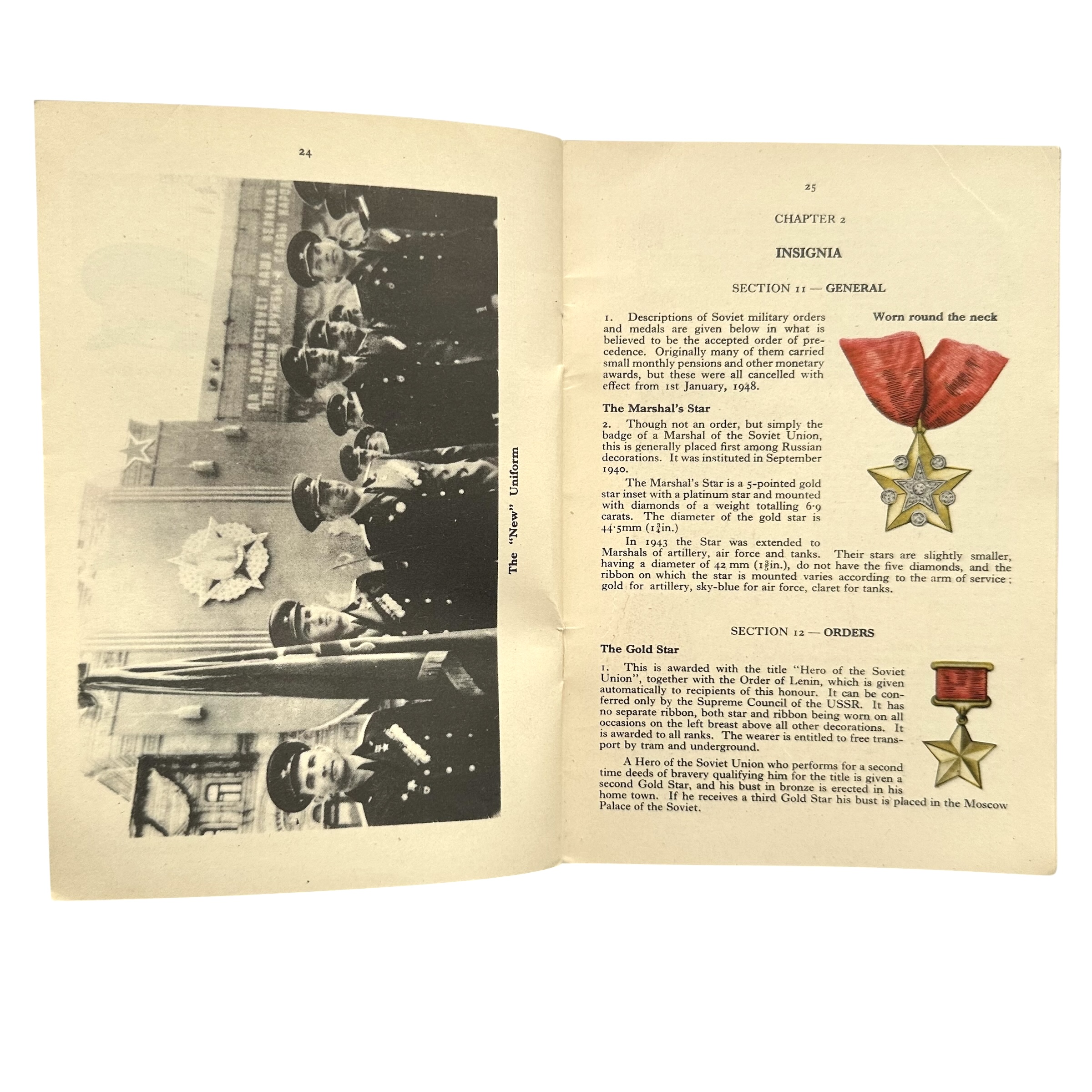 Original 1950 British War Office Restricted Booklet – The Soviet Army Uniforms and Insignia - Afbeelding 7