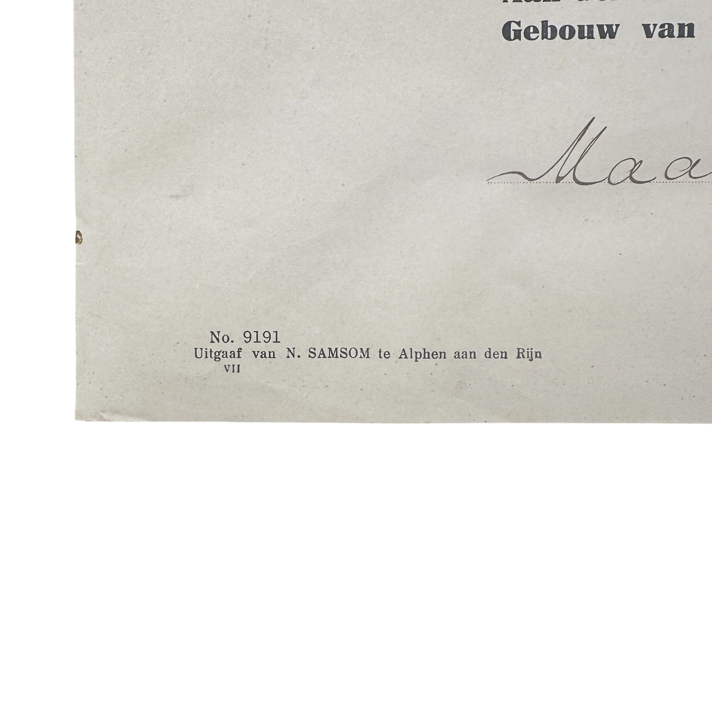 Original 1930s Dutch Army Conscription Medical Examination Poster – Maarssen